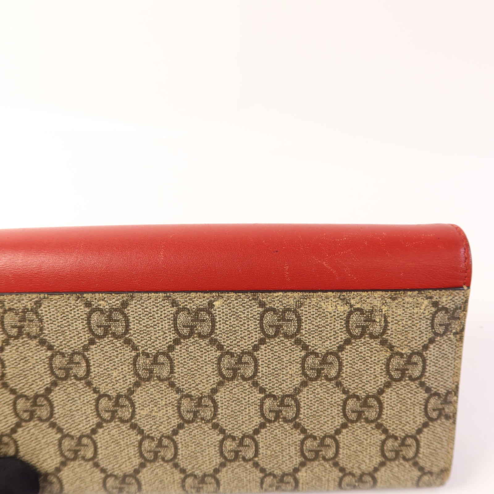 GUCCI 塗層帆布Wallet金扣長錢包