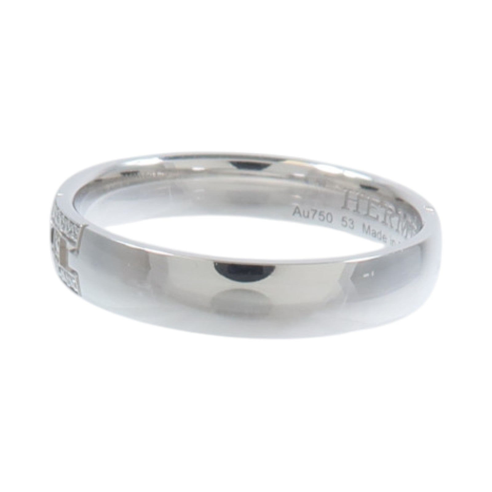 HERMES 18K白金Ever Herakles Wedding Ring鑽石戒指