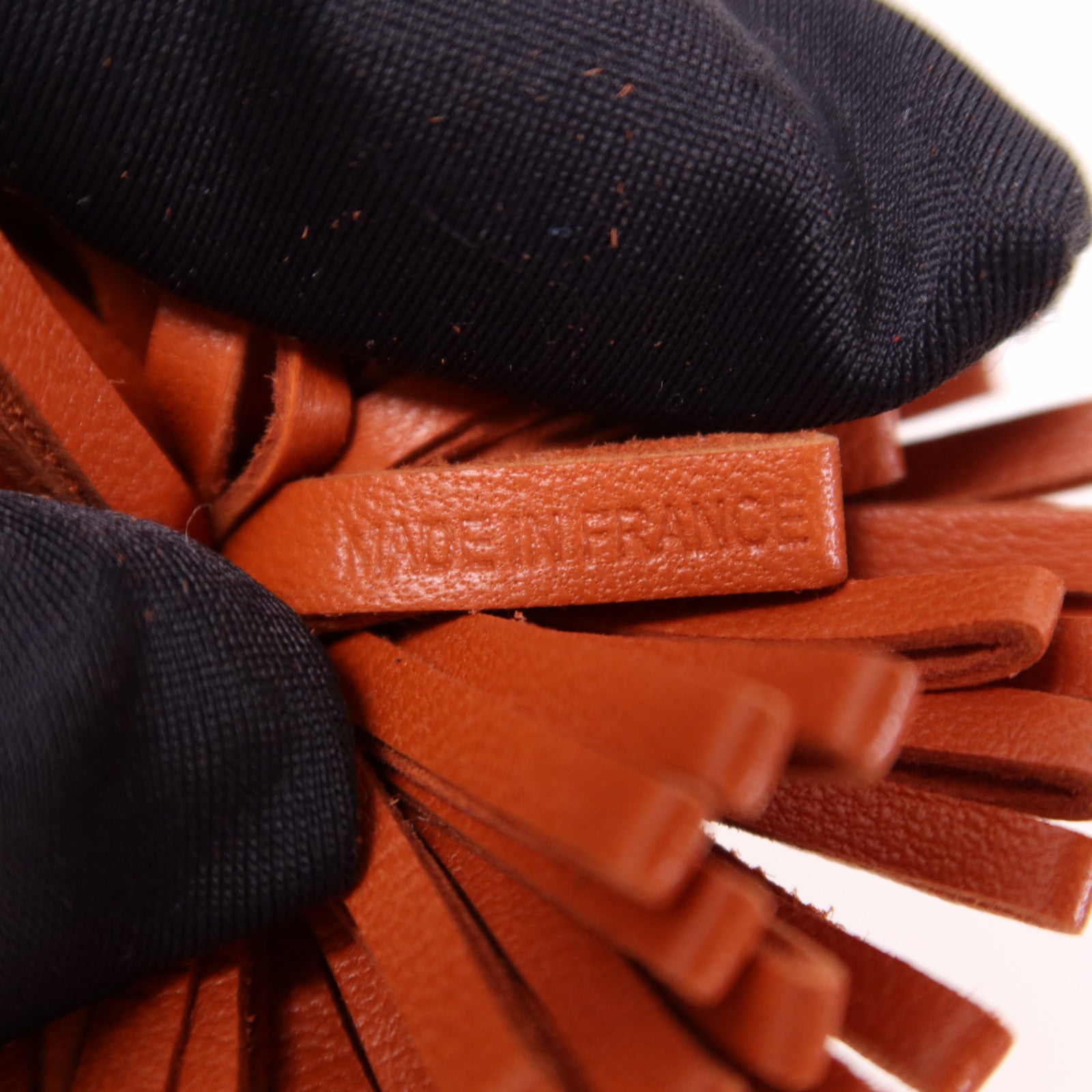 HERMES PHW Duo Carmen Charm Swift Leather Brown/Black