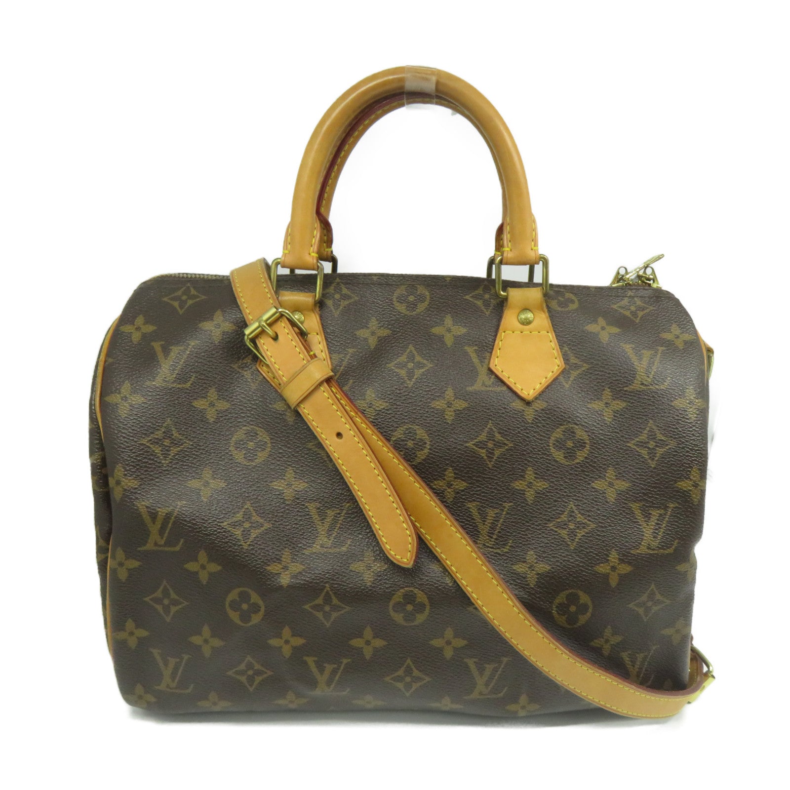 LOUIS VUITTON 【激減優惠】Monogram Speedy Bandouliere 30金扣手挽肩背兩用袋啡色