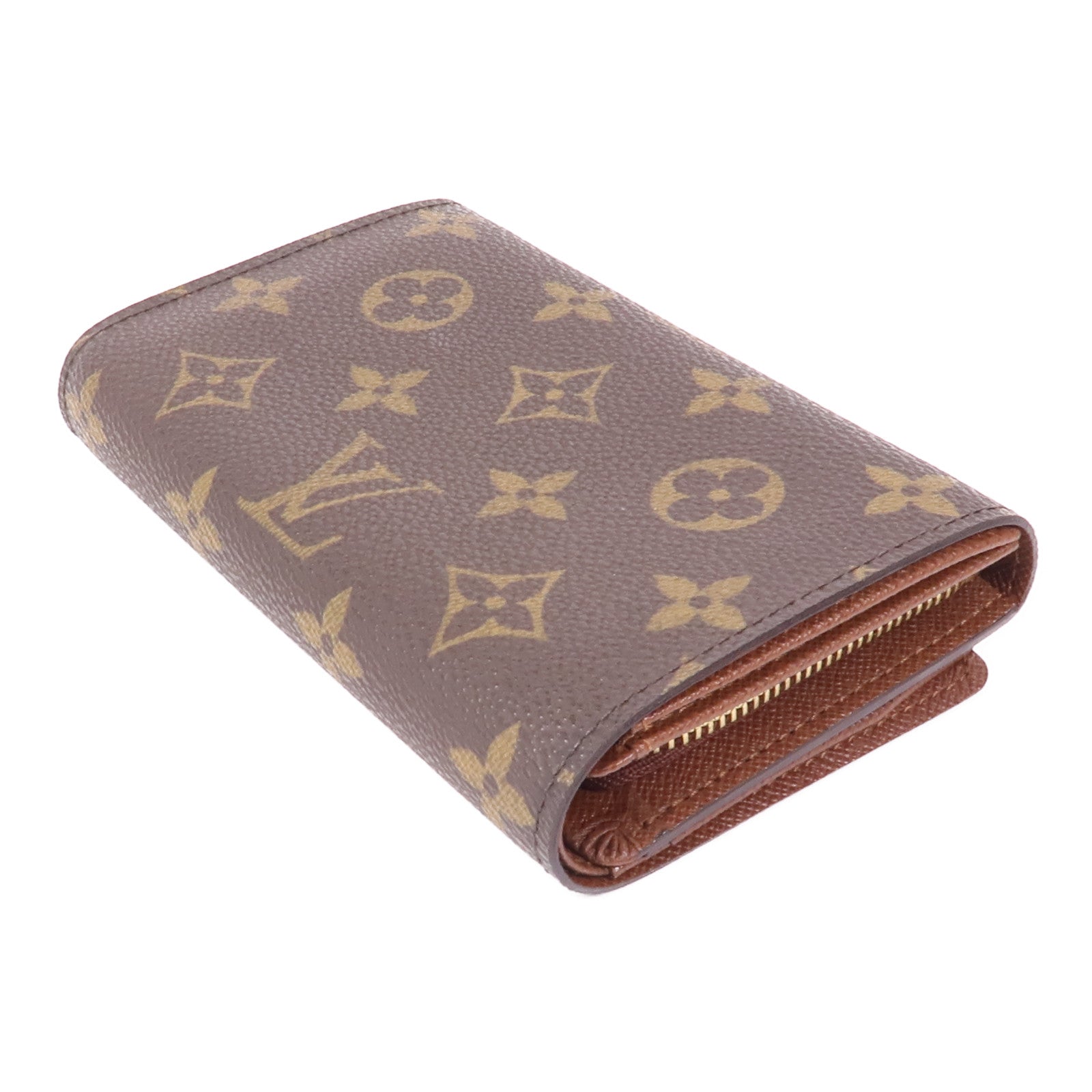 LOUIS VUITTON Monogram Porte Monnaie Bier Tresor金扣長錢包