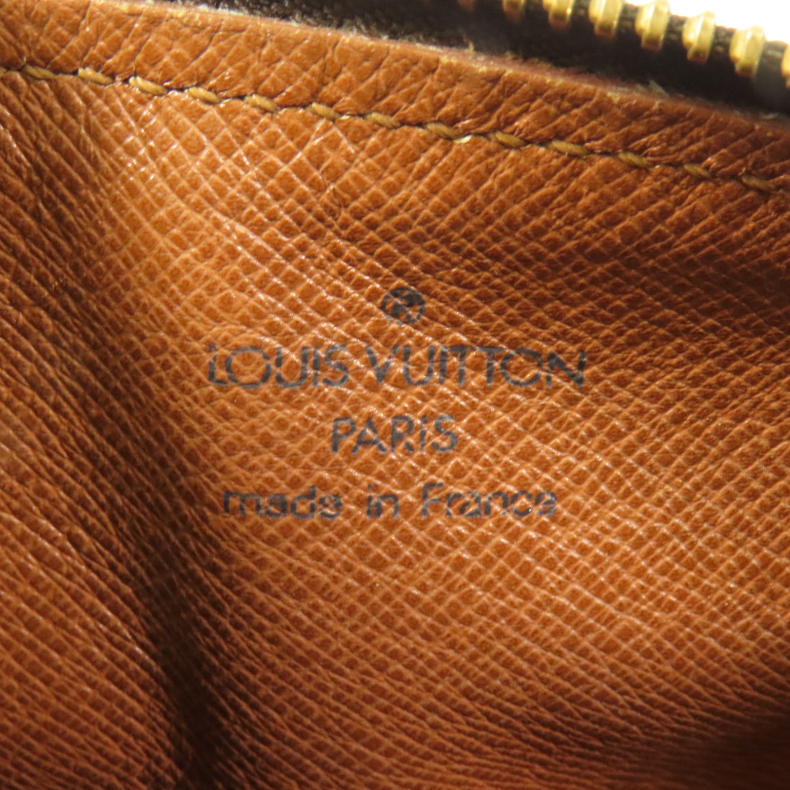 LOUIS VUITTON Monogram Papillon金扣手挽袋棕色