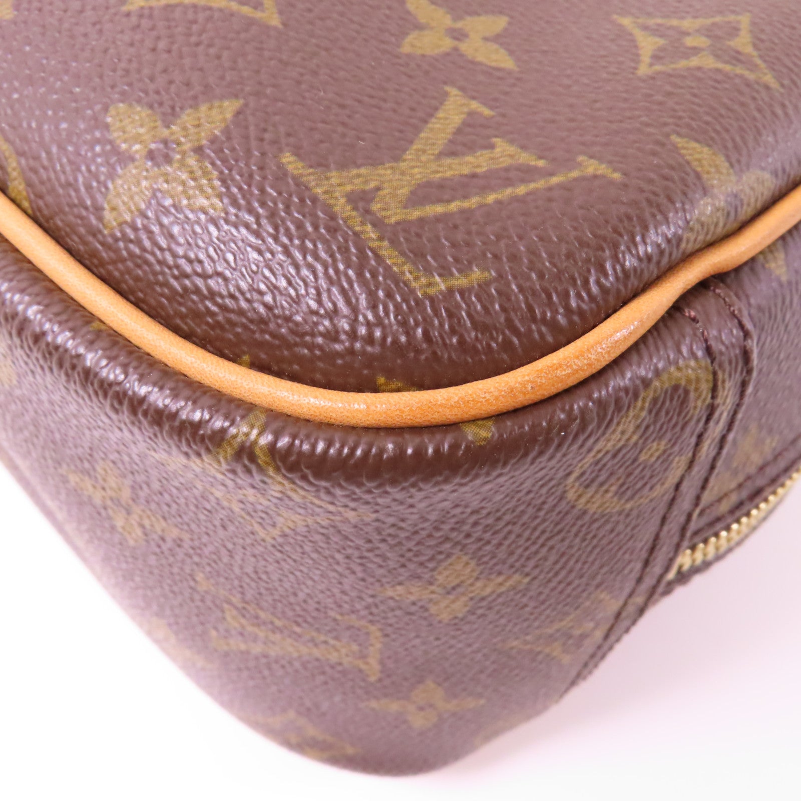 LOUIS VUITTON Monogram Trouville金扣手挽袋啡色