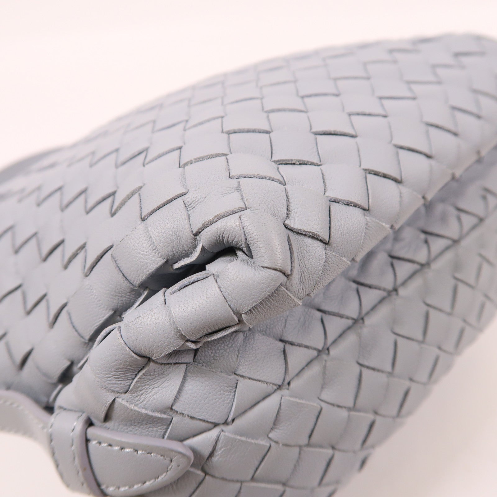 BOTTEGA VENETA 牛皮皮革Hand Bag手挽袋淺藍色