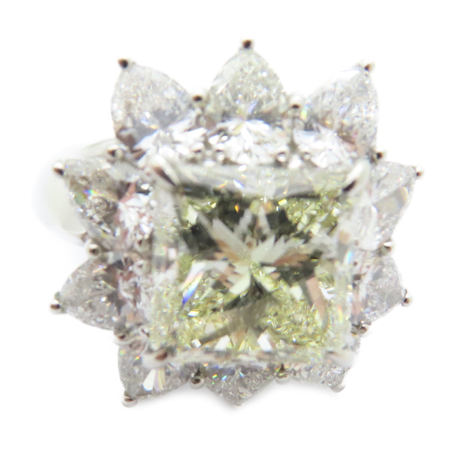 JEWELRY 【激減優惠】PT900鉑金Diamond Ring 5.165ct/4.13ct鑽石戒指US#6.75