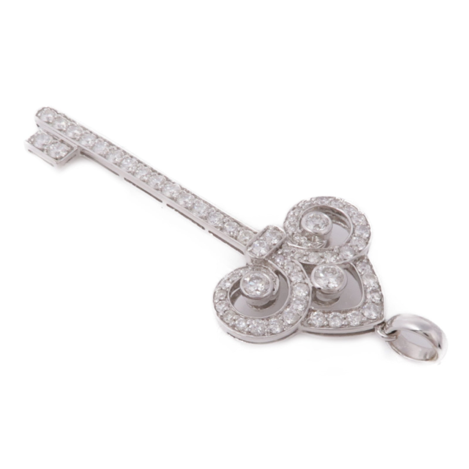 JEWELRY 18K白金Diamond Pendant Top鑽石吊墜