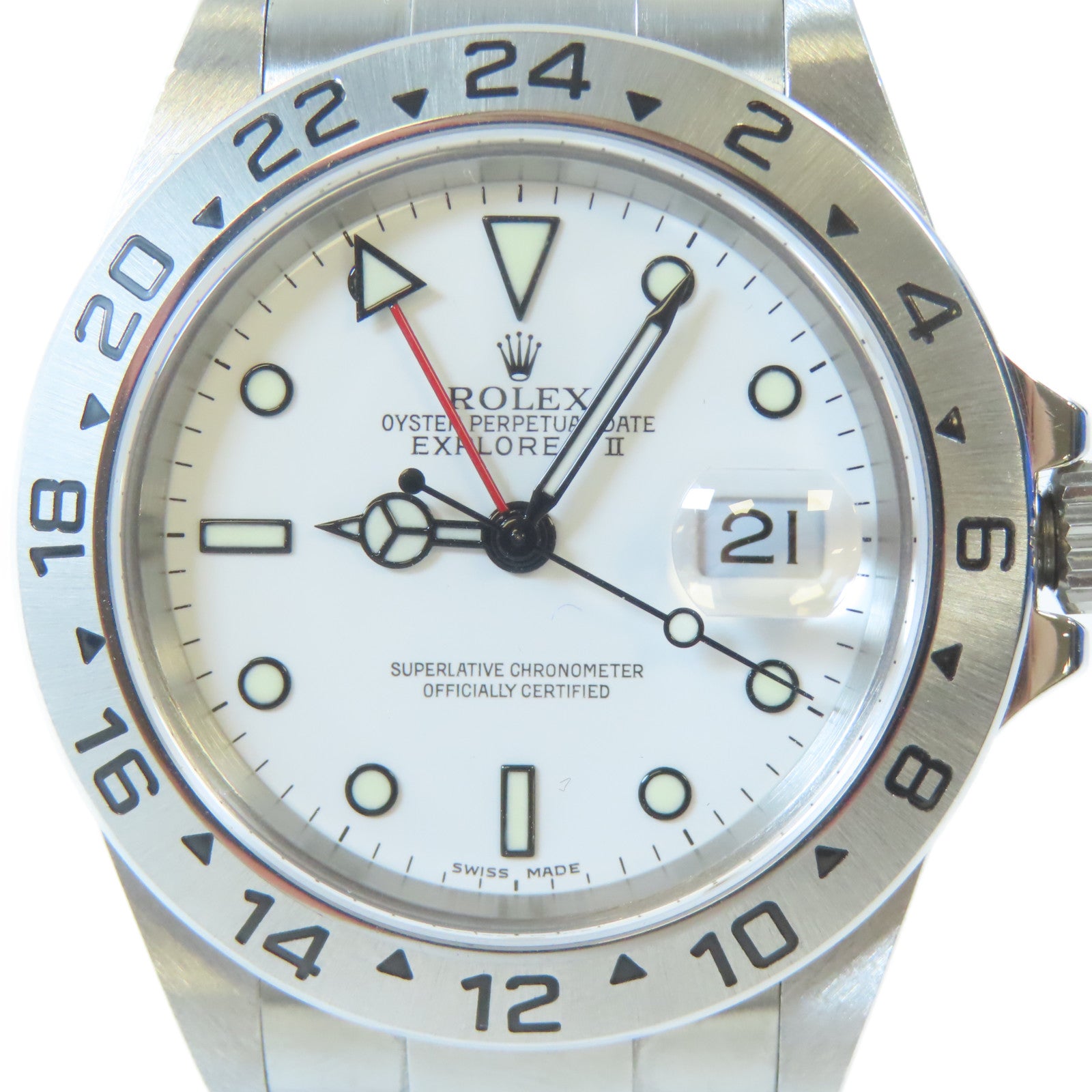 ROLEX Explorer II不鏽鋼手錶自動機芯白色