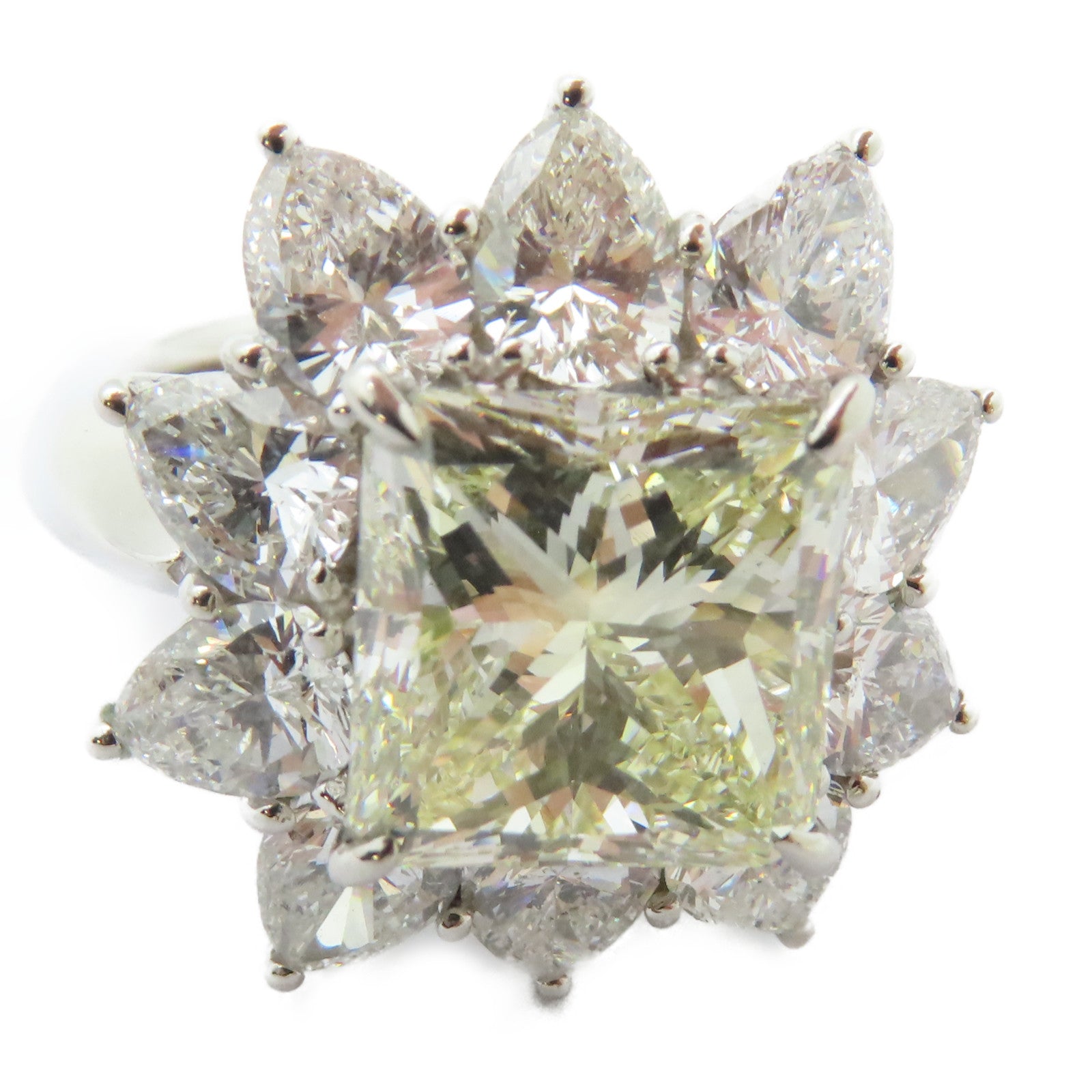 JEWELRY 【激減優惠】PT900鉑金Diamond Ring 5.165ct/4.13ct鑽石戒指US#6.75
