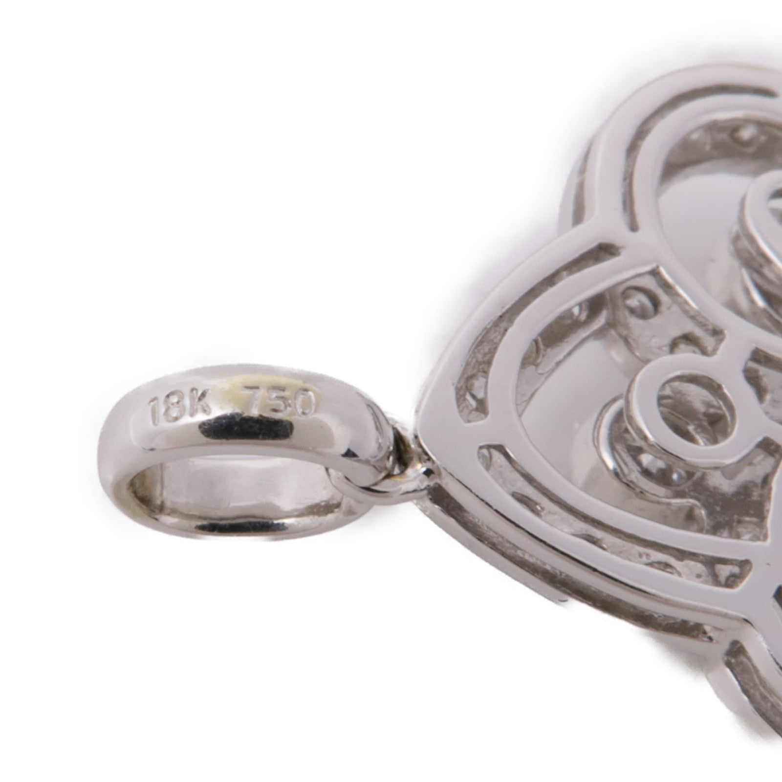 JEWELRY 18K白金Diamond Pendant Top鑽石吊墜