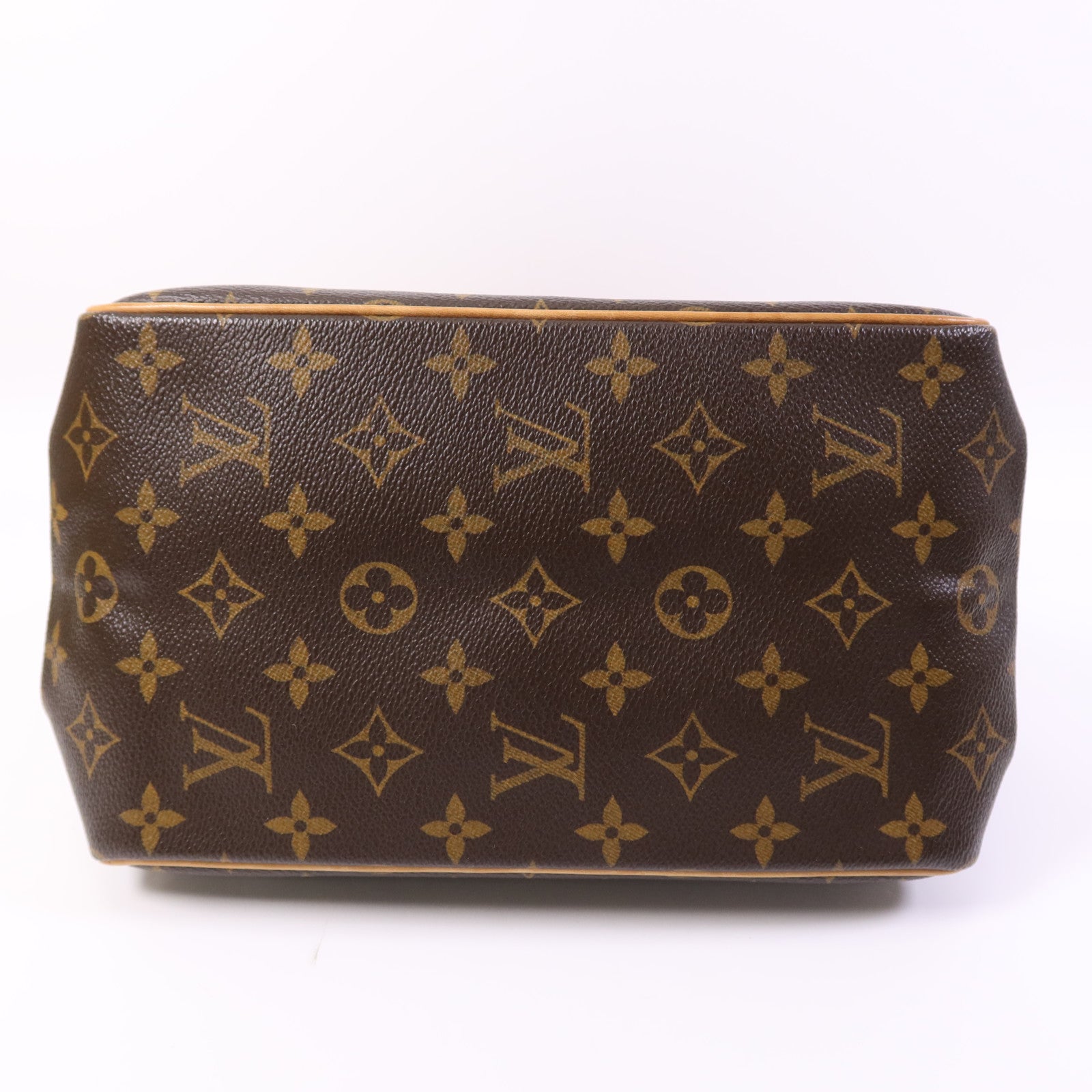LOUIS VUITTON Monogram Batignolles金扣手挽袋