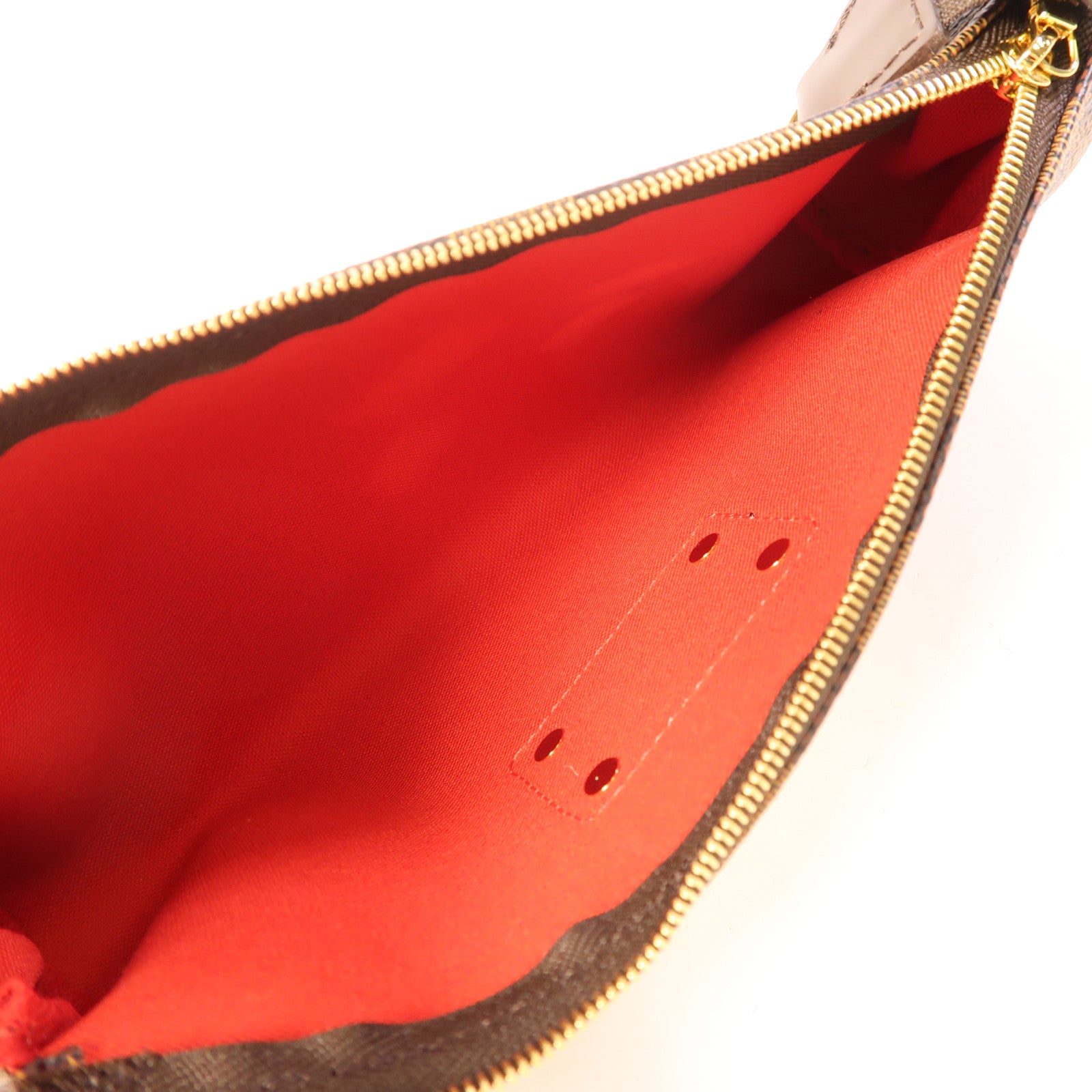 LOUIS VUITTON Damier Eva金扣手挽肩背兩用袋棕色