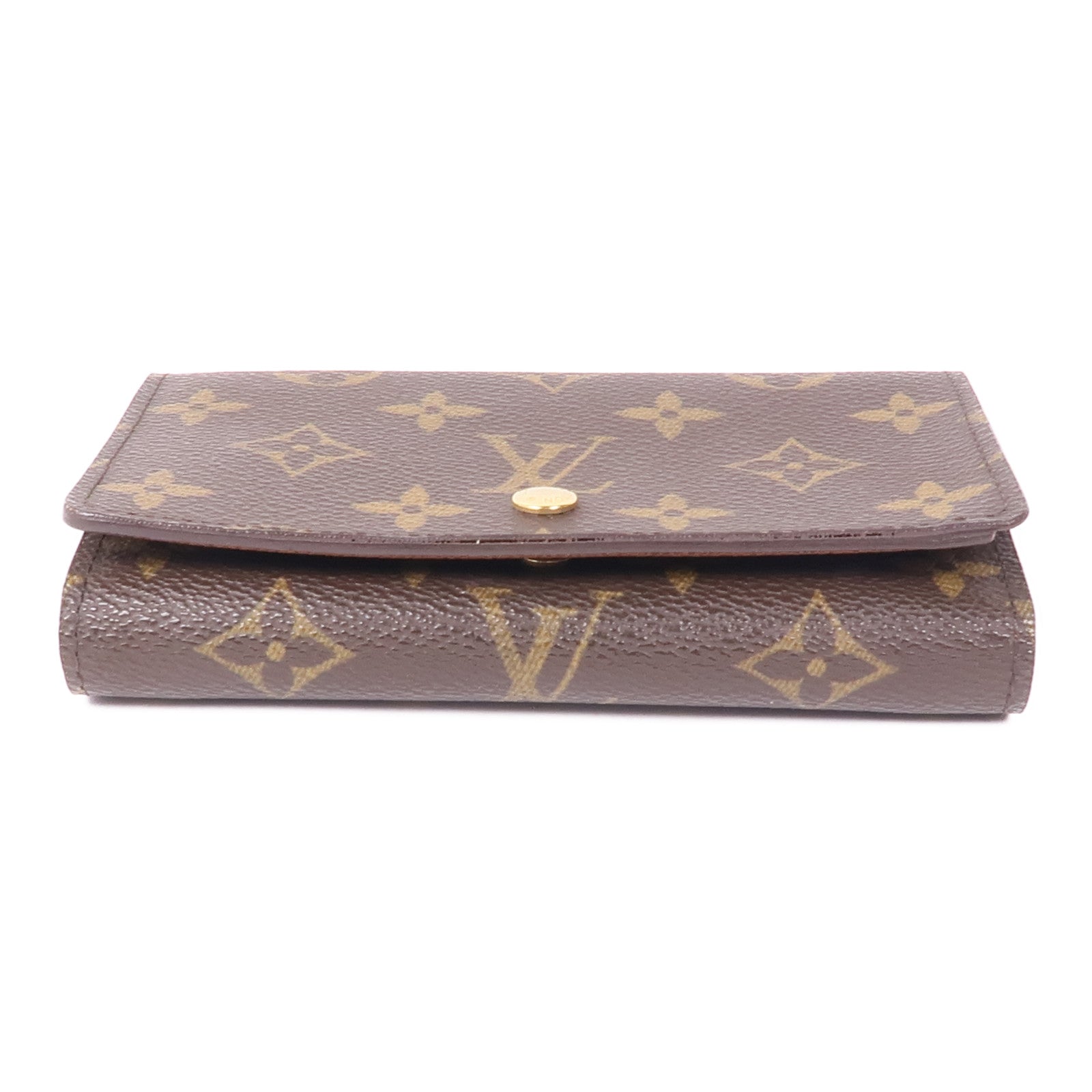 LOUIS VUITTON Monogram Porte Monnaie Bier Tresor金扣長錢包