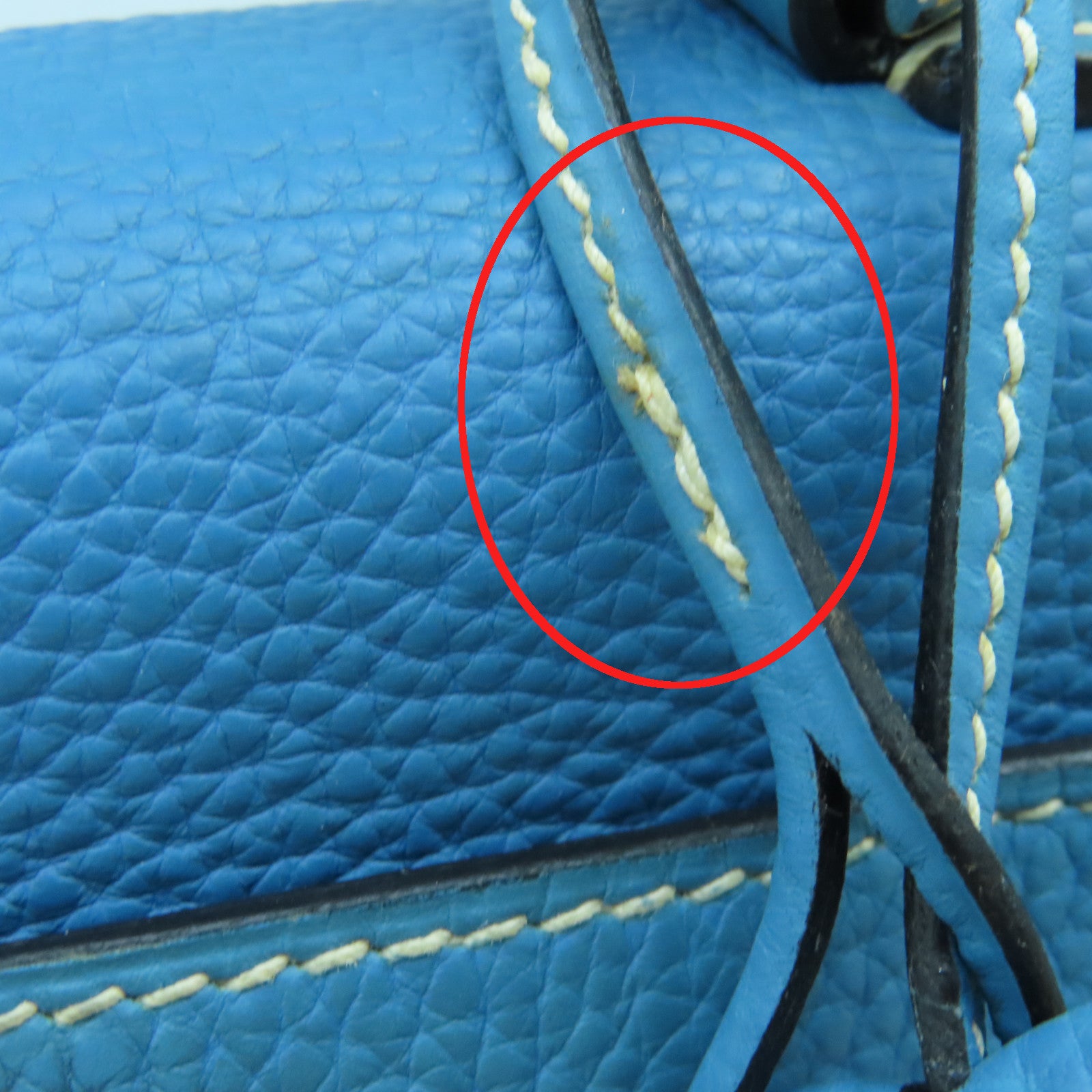 HERMES 【激減優惠】Togo皮革Kelly 28銀扣手挽肩背兩用袋牛仔藍