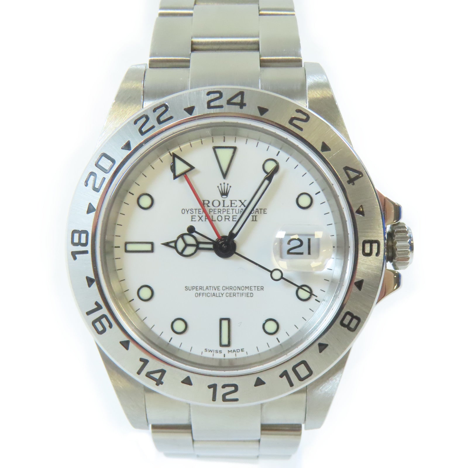 ROLEX Explorer II不鏽鋼手錶自動機芯白色