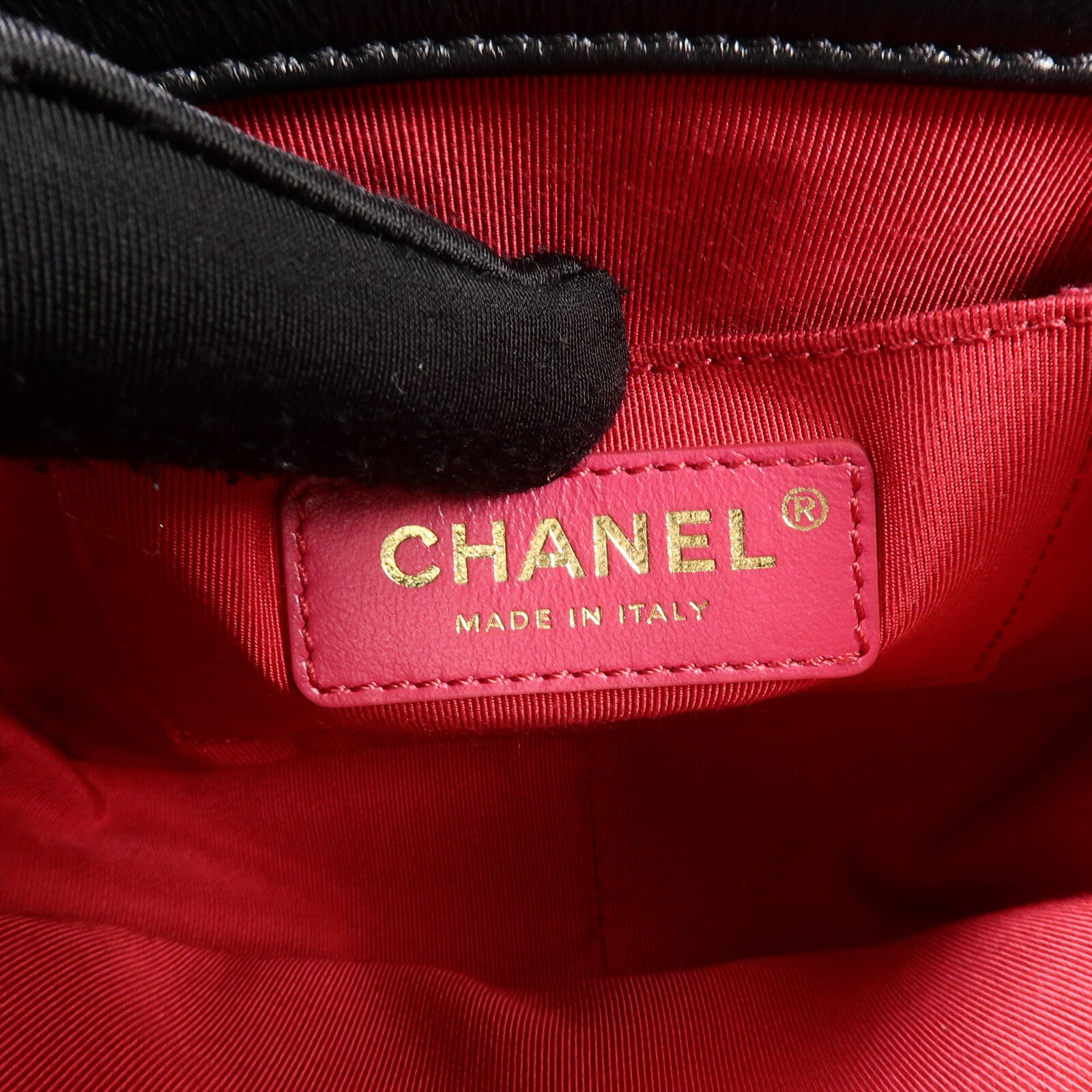 CHANEL 羊皮皮革Coco Mark Square Flap鏈帶手挽肩背兩用袋