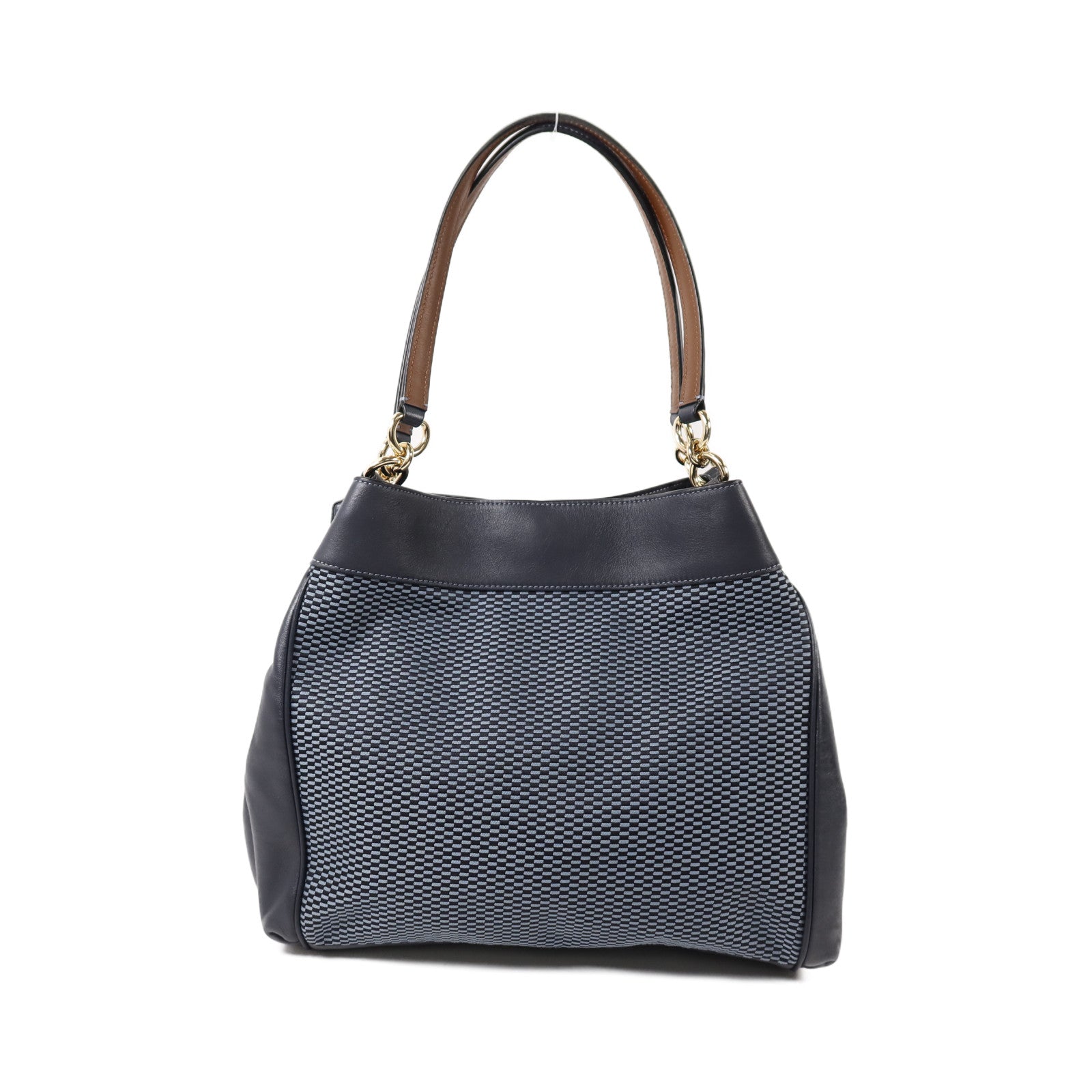 COACH 【激減優惠】帆布/皮革Legacy Lexy Tote Shoulder Bag金扣肩背袋