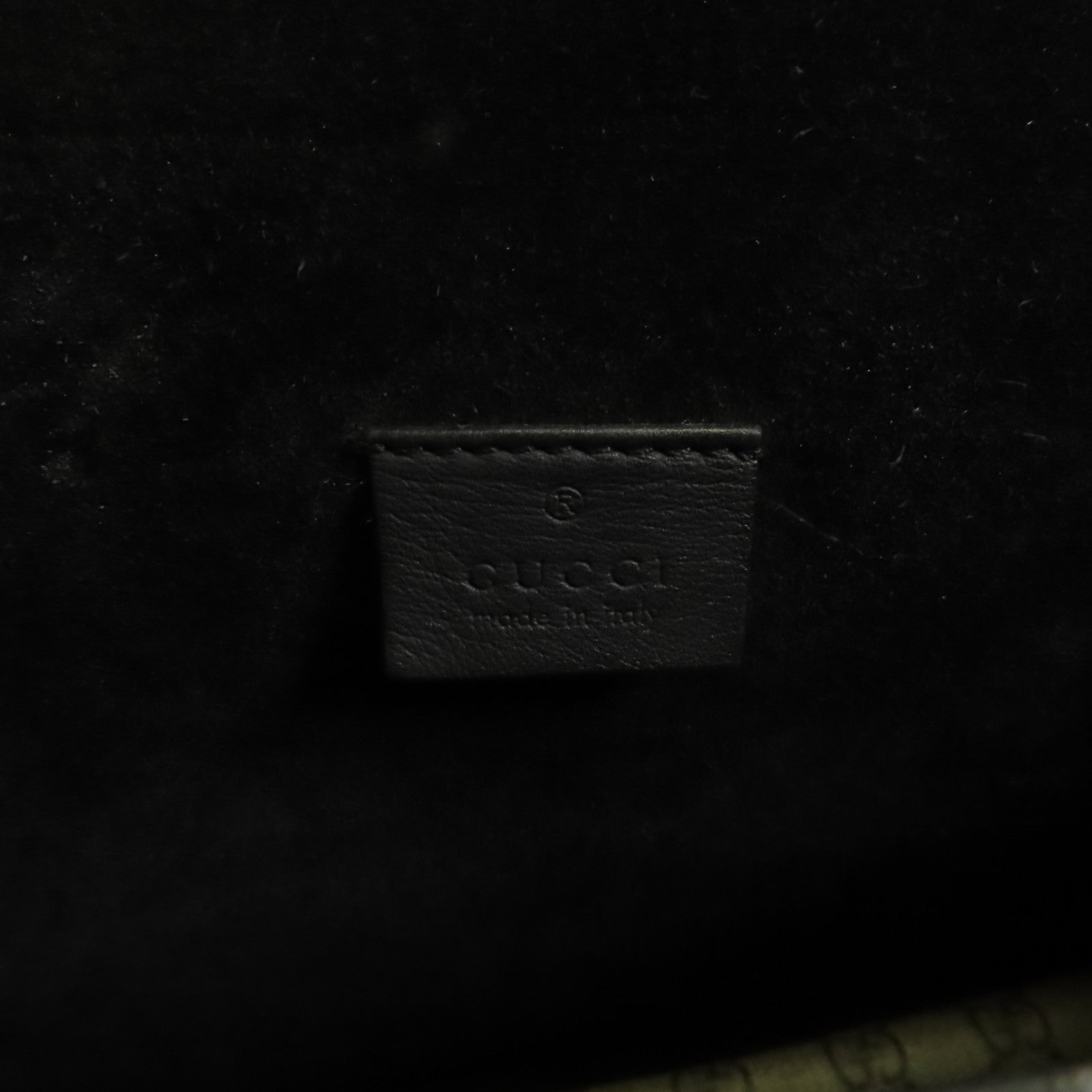 GUCCI 塗層帆布/麂皮皮革Dionysus銀扣鏈帶肩背袋