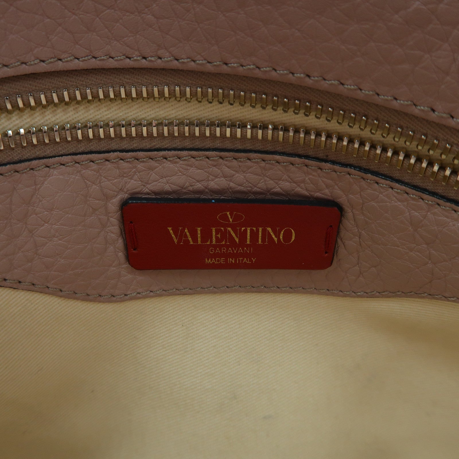 Valentino 牛皮皮革Shoulder Bag/Handbag金扣手挽袋/淺粉紅色肩背袋