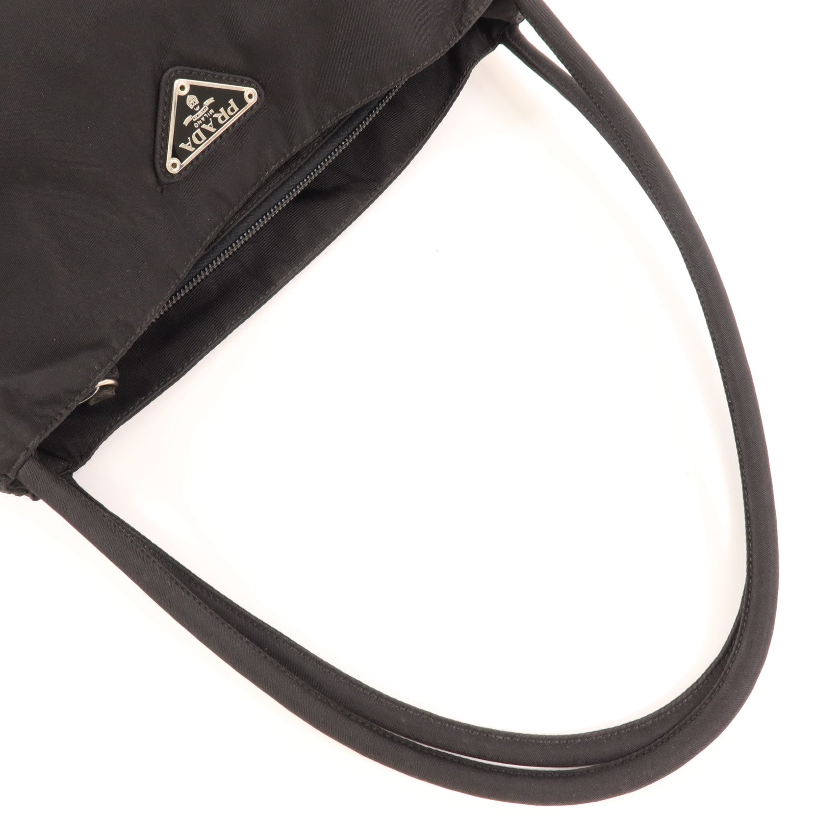 PRADA 尼龍Hand Bag銀扣手挽袋