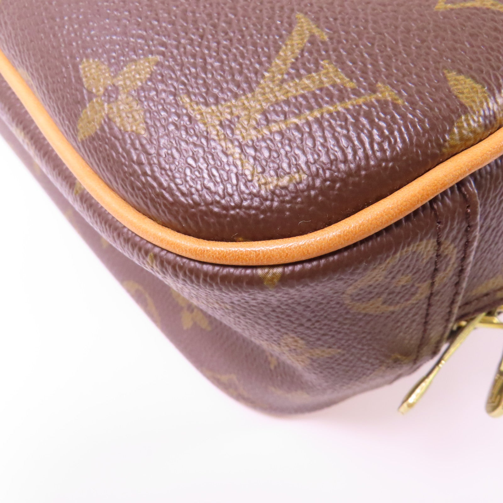 LOUIS VUITTON Monogram Trouville金扣手挽袋啡色