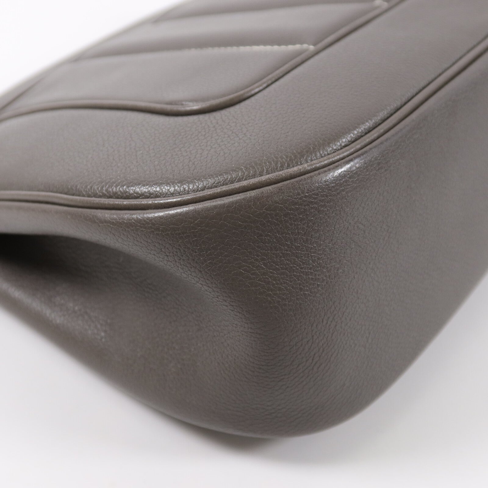 HERMES Evercoler皮革Berline 28肩背袋Gray