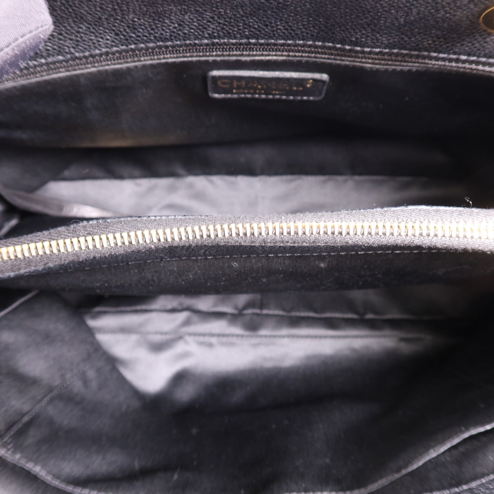 CHANEL 牛皮皮革GST Grand Shopping Tote Bag鏈帶手挽袋