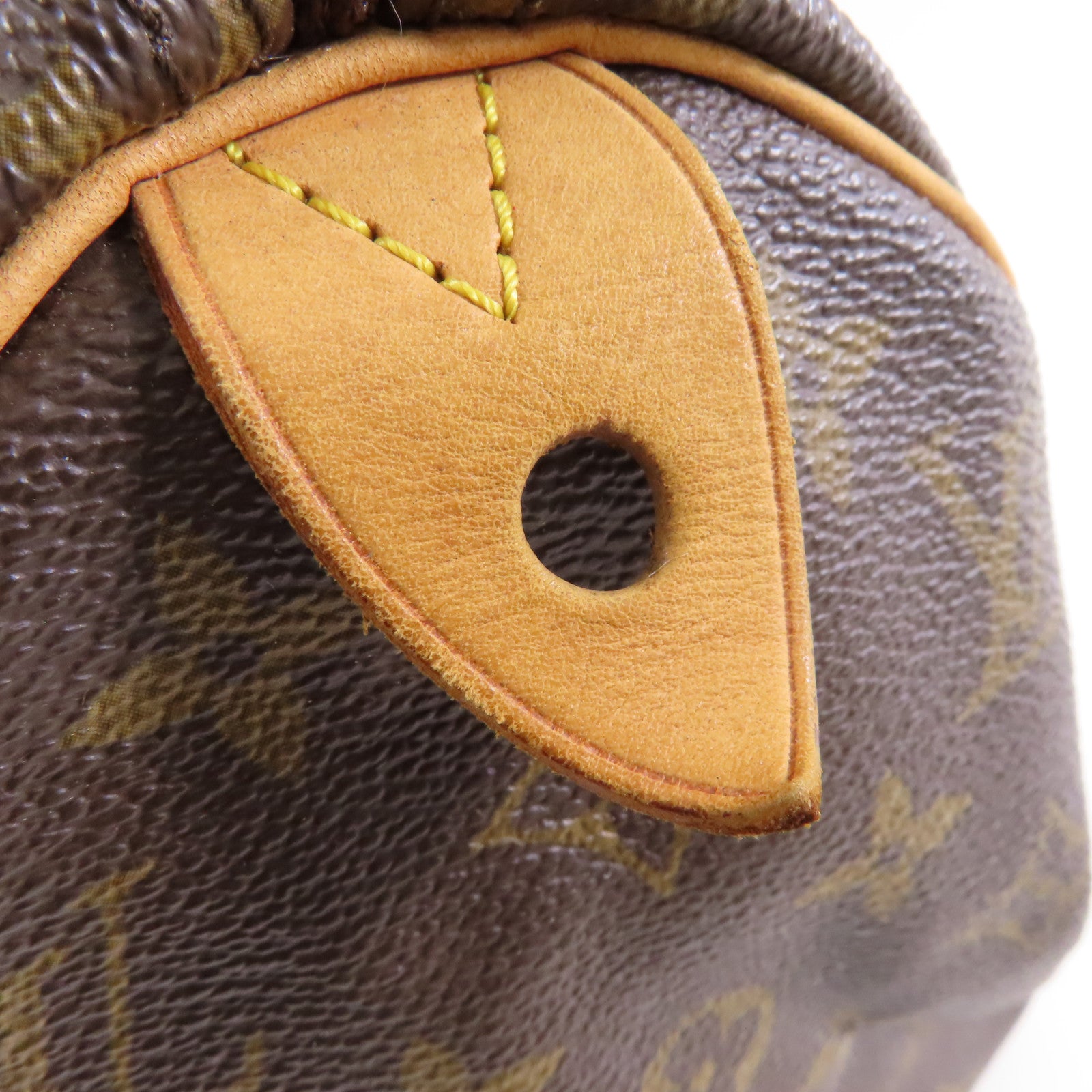 LOUIS VUITTON Monogram Speedy 25金扣手挽袋棕色