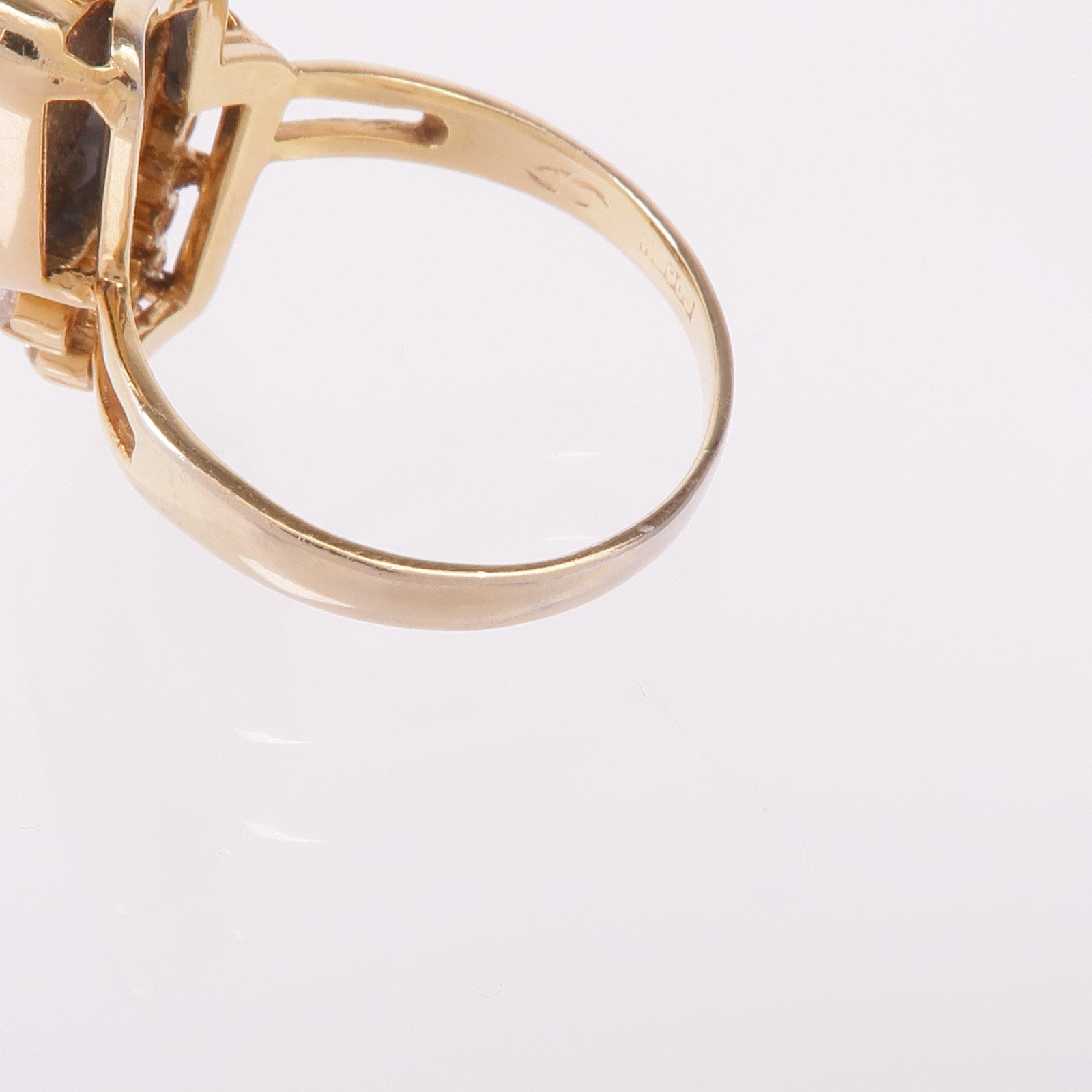 JEWELRY PT900鉑金Opal Diamond Ring戒指US#7.25