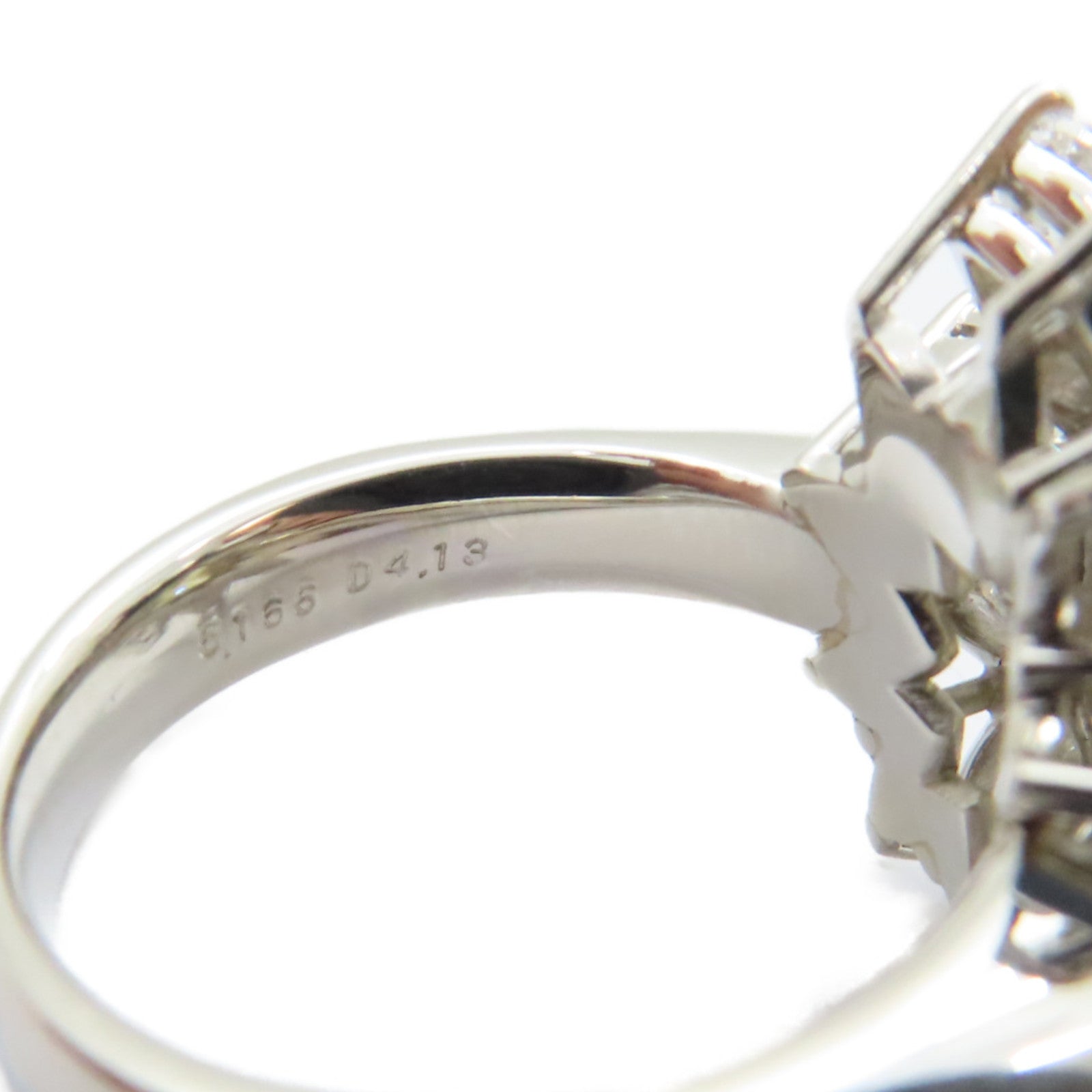JEWELRY 【激減優惠】PT900鉑金Diamond Ring 5.165ct/4.13ct鑽石戒指US#6.75