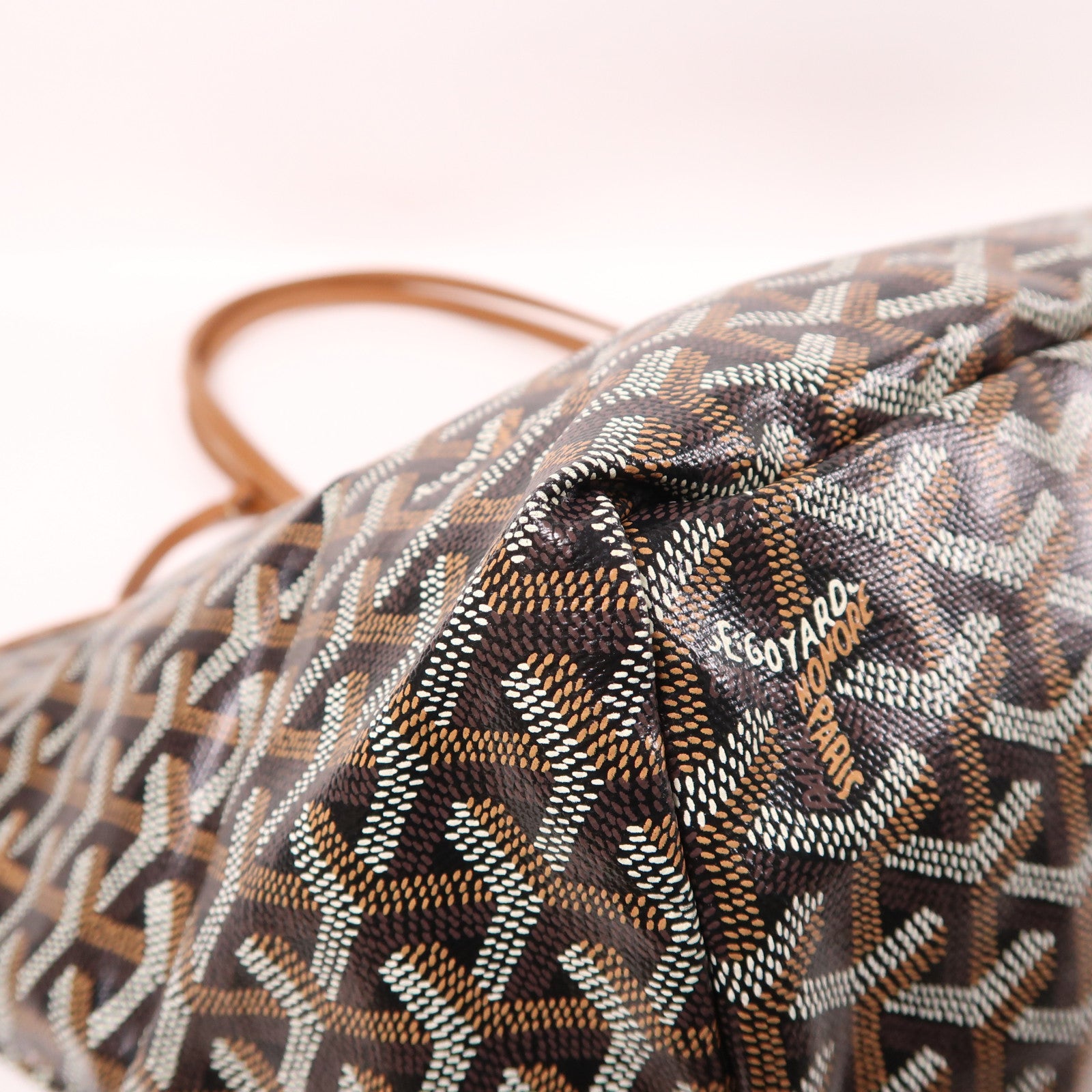 GOYARD 塗層帆布Saint Louis GM銀扣肩背袋