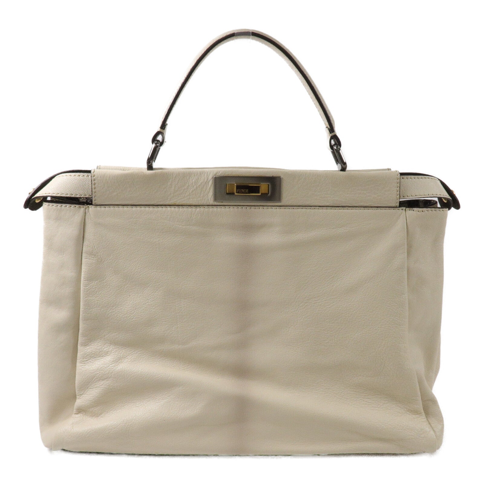 FENDI 蛇皮皮革/Ombre Leather Peekaboo Large手挽肩背兩用袋