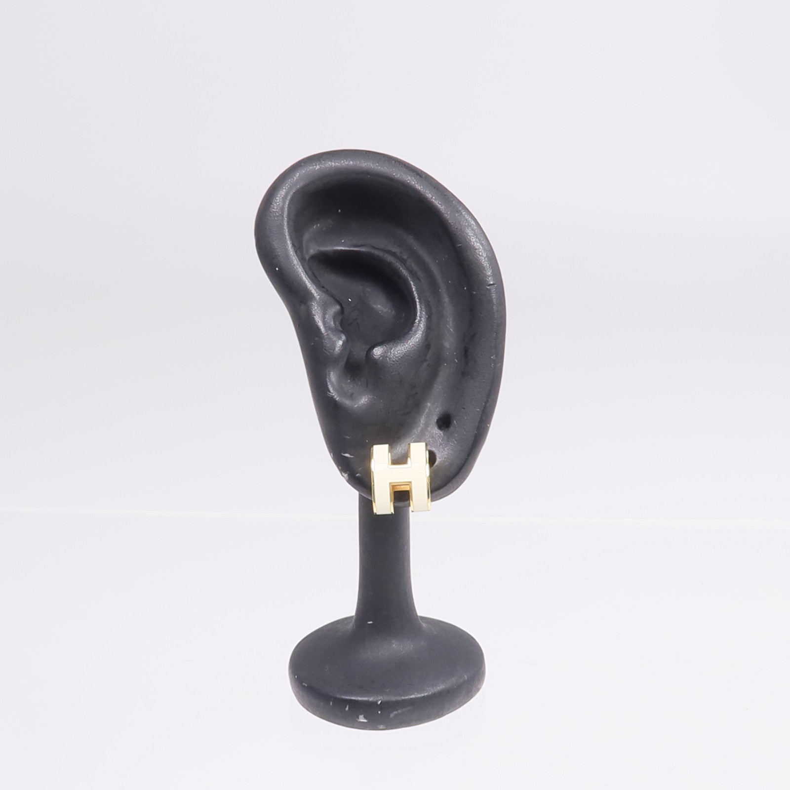 HERMES 金屬Pop H耳環Craie