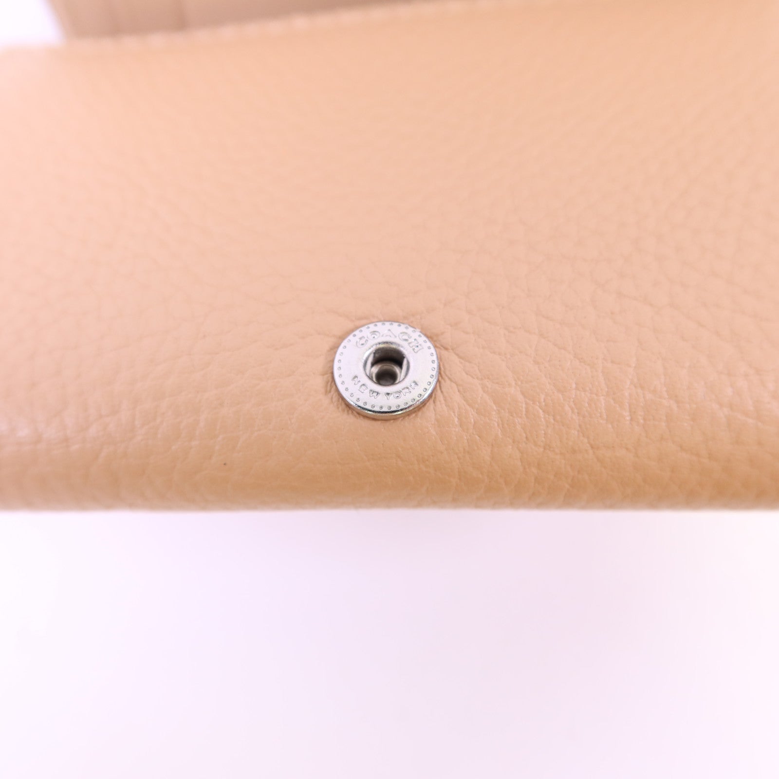 COACH 牛皮皮革Wallet銀扣錢包