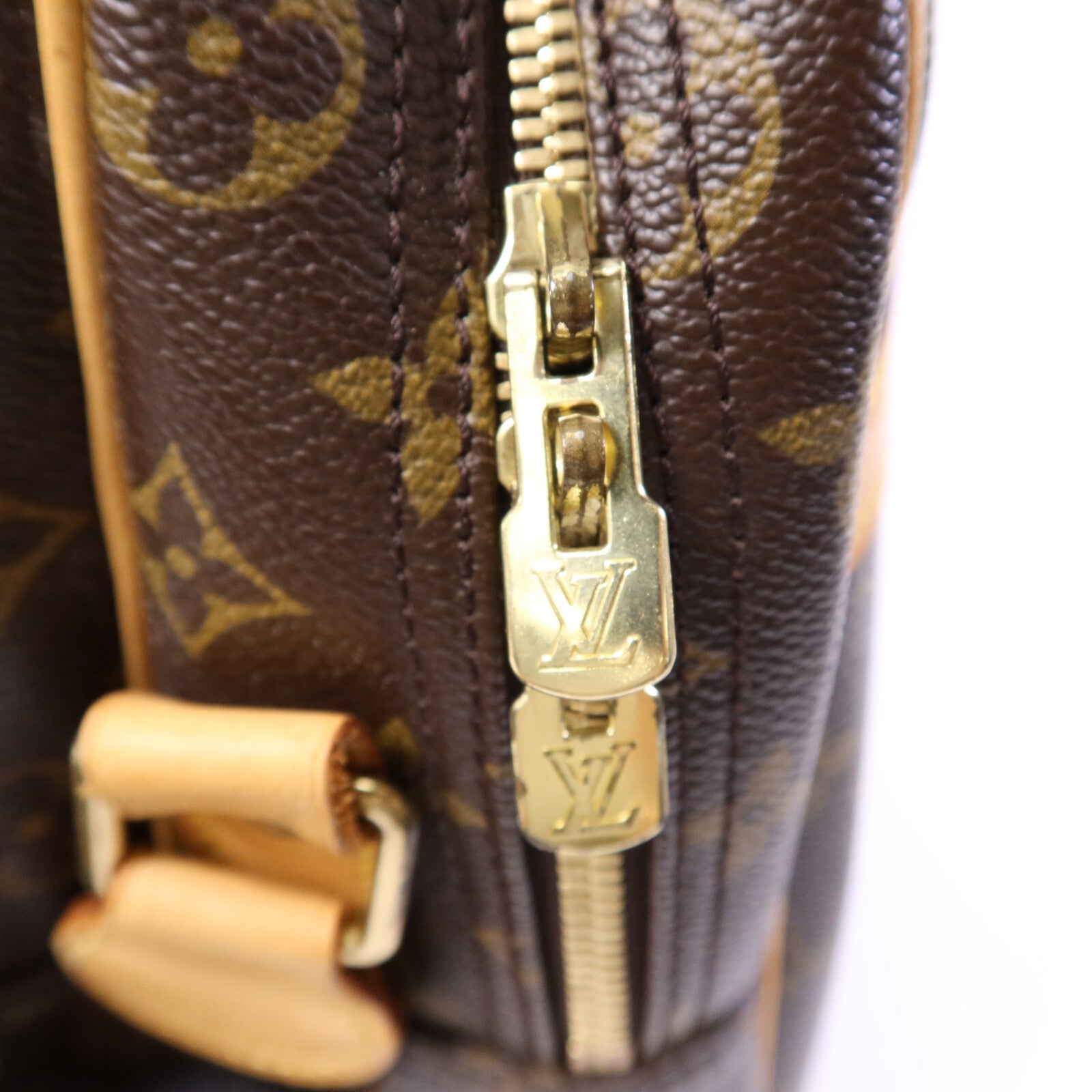 LOUIS VUITTON Monogram Reporter GM金扣肩背袋