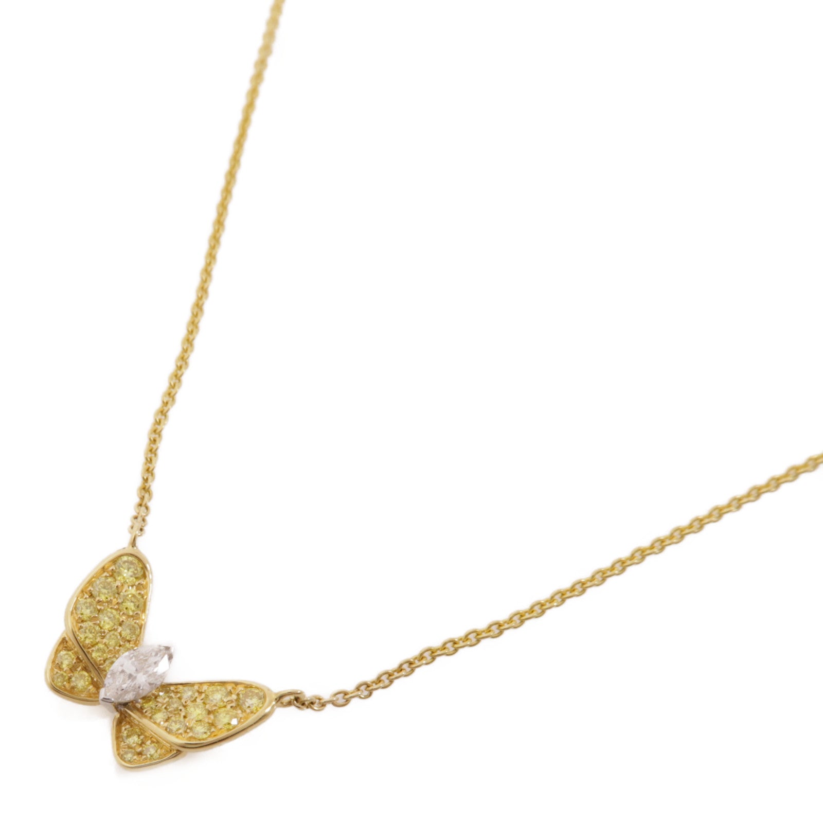 JEWELRY 18K黄金Diamond Necklace鑽石項鍊