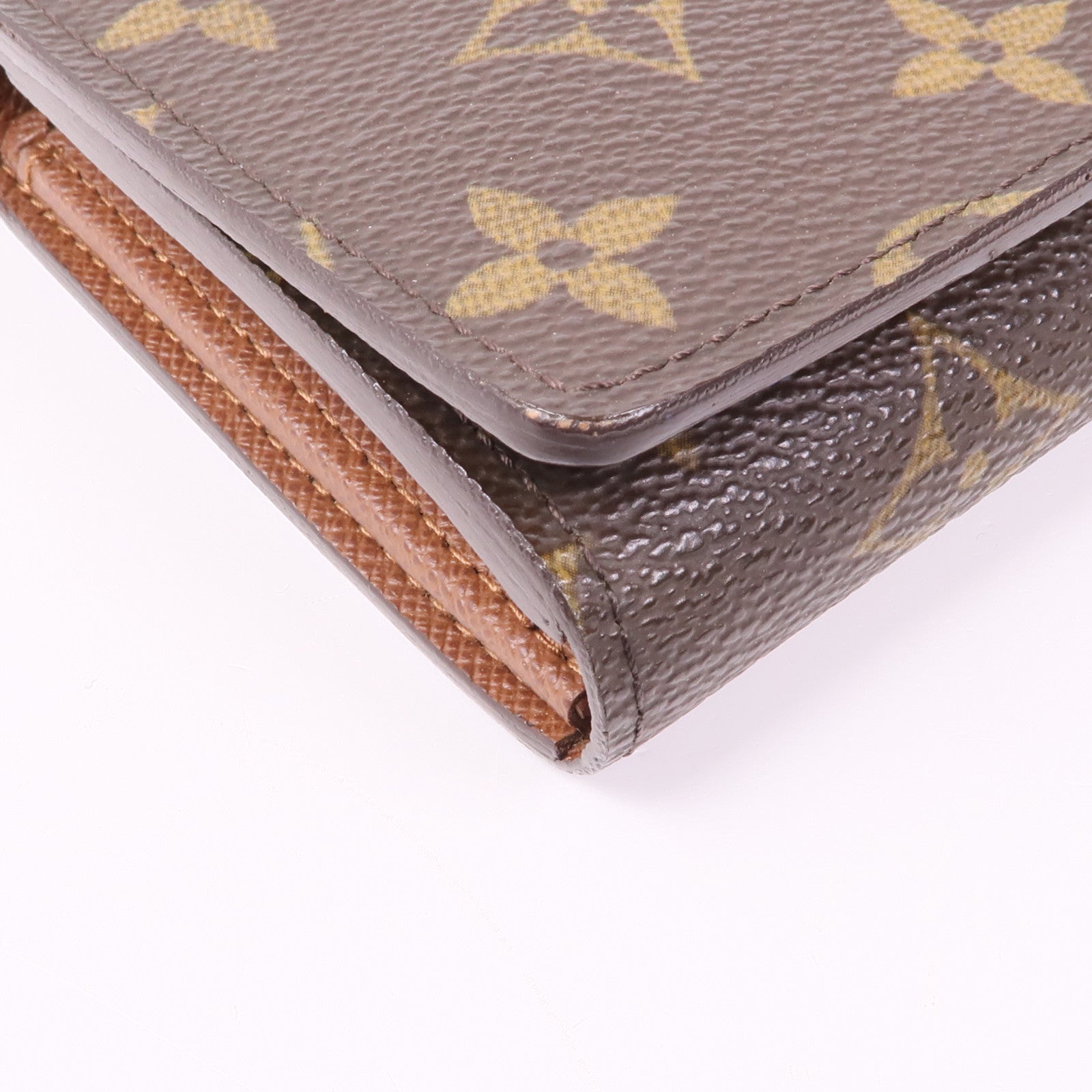 LOUIS VUITTON Monogram Porte Monnaie Bier Tresor金扣長錢包