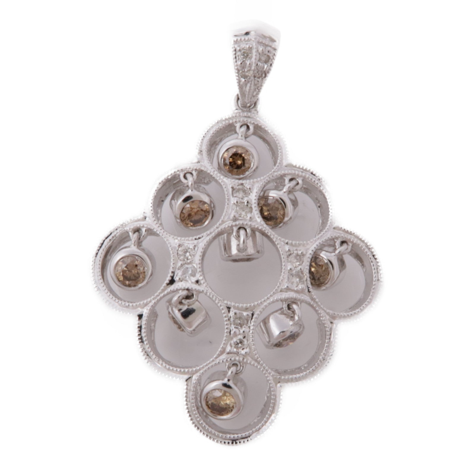 JEWELRY 【激減優惠】18K白金Diamond Pendant Top鑽石吊墜