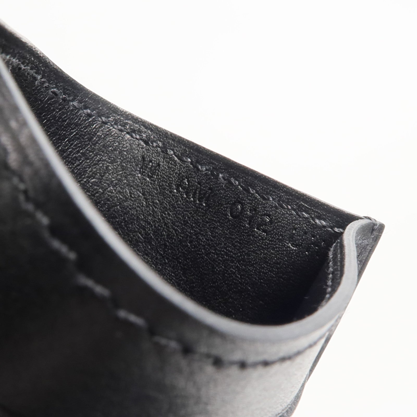 HERMES Evergrain皮革Citizen Twill Card Holder卡片套Noir