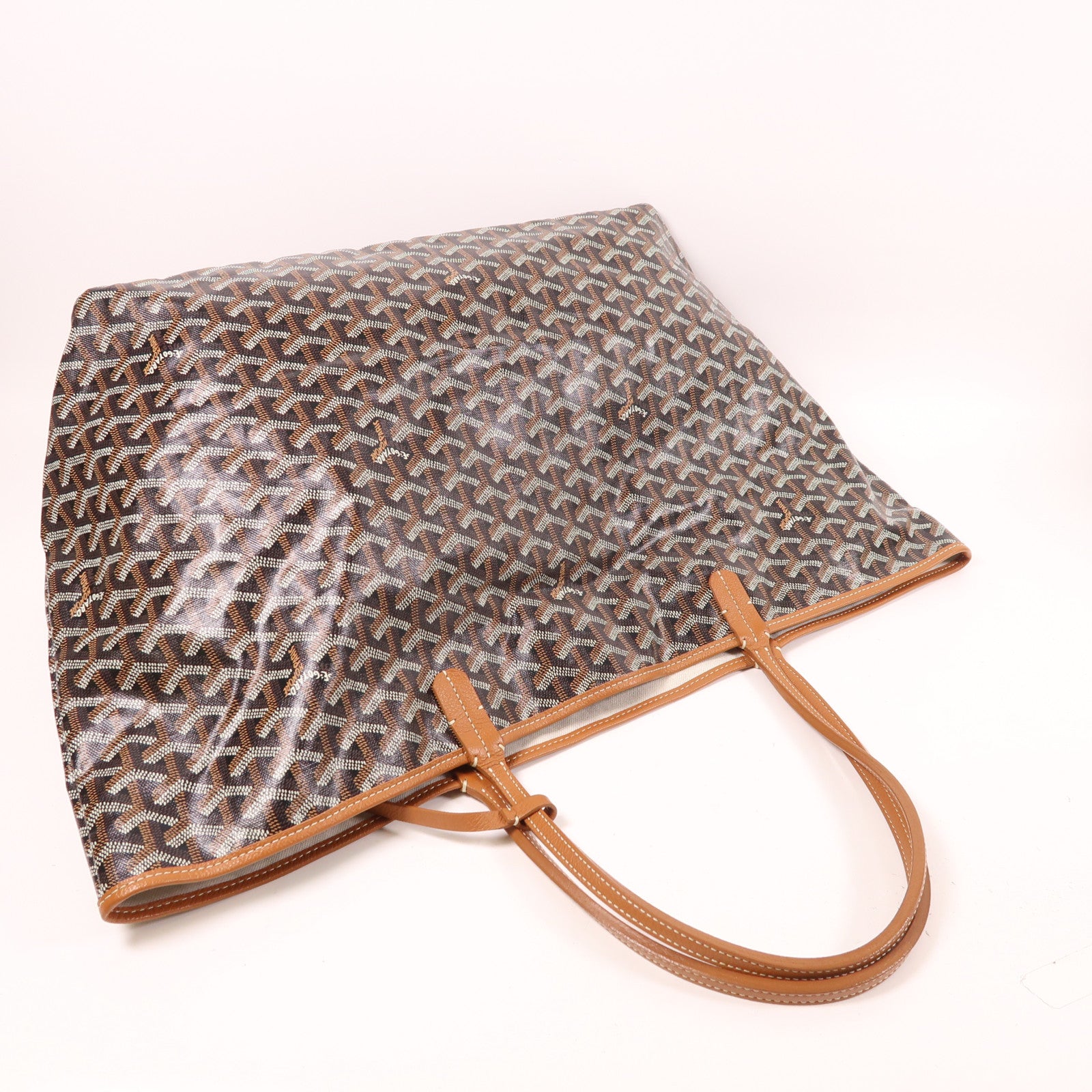 GOYARD 塗層帆布Saint Louis GM銀扣肩背袋