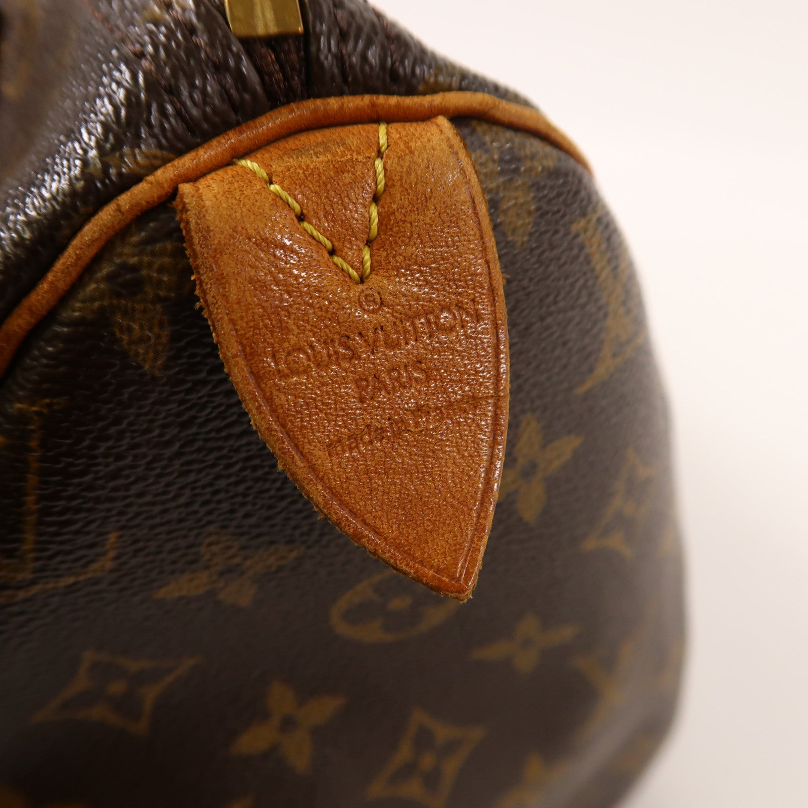 LOUIS VUITTON Monogram Speedy 30金扣手挽袋