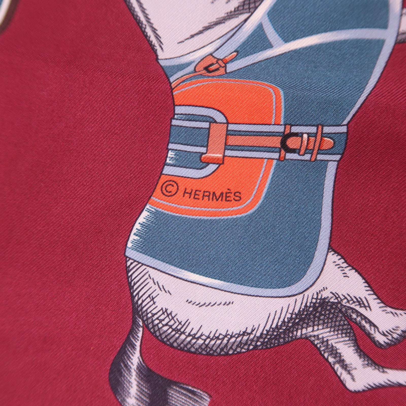 HERMES 絲質Maxi Twilly絲巾