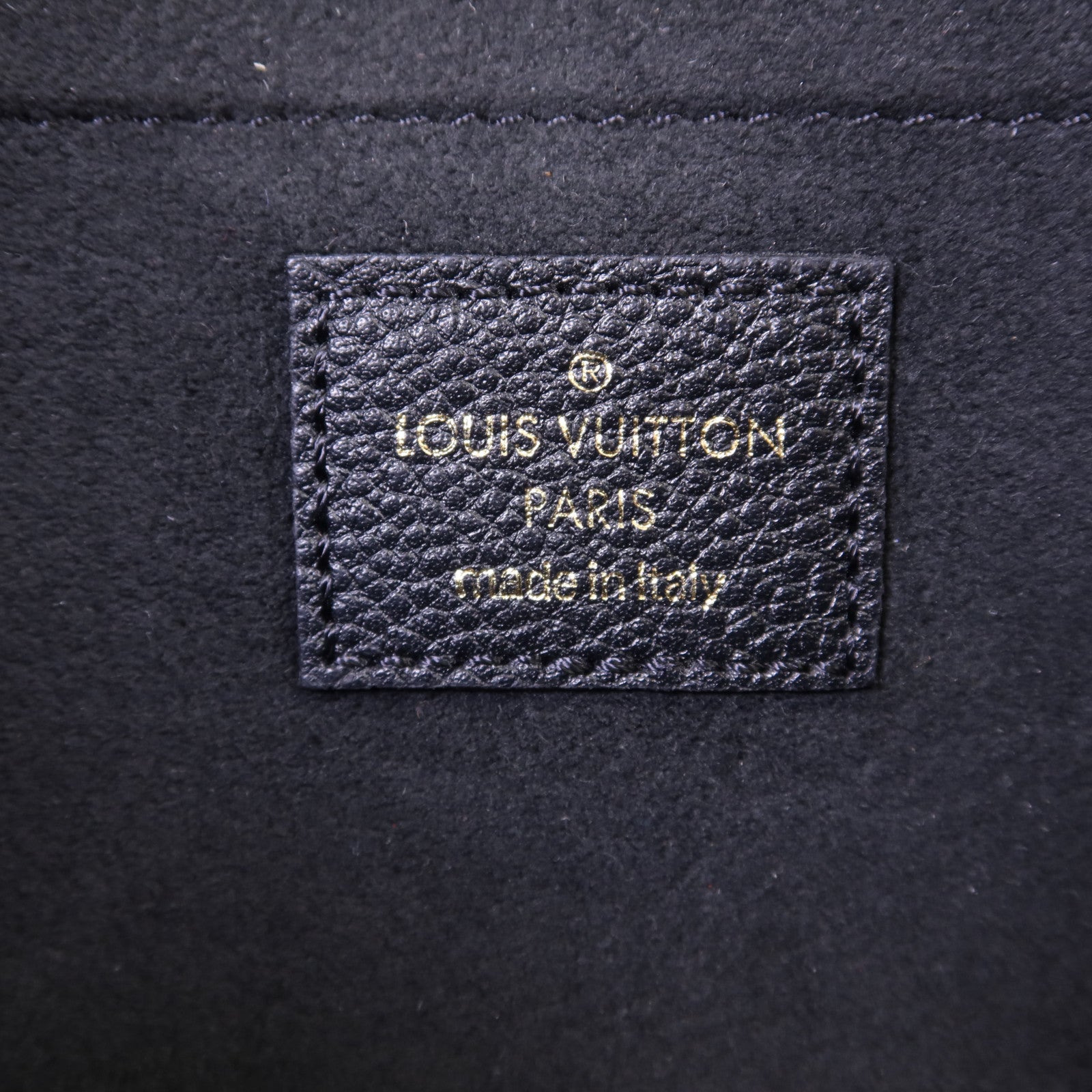 LOUIS VUITTON Monogram Empreinte Felicie Pochette金扣鏈帶肩背袋