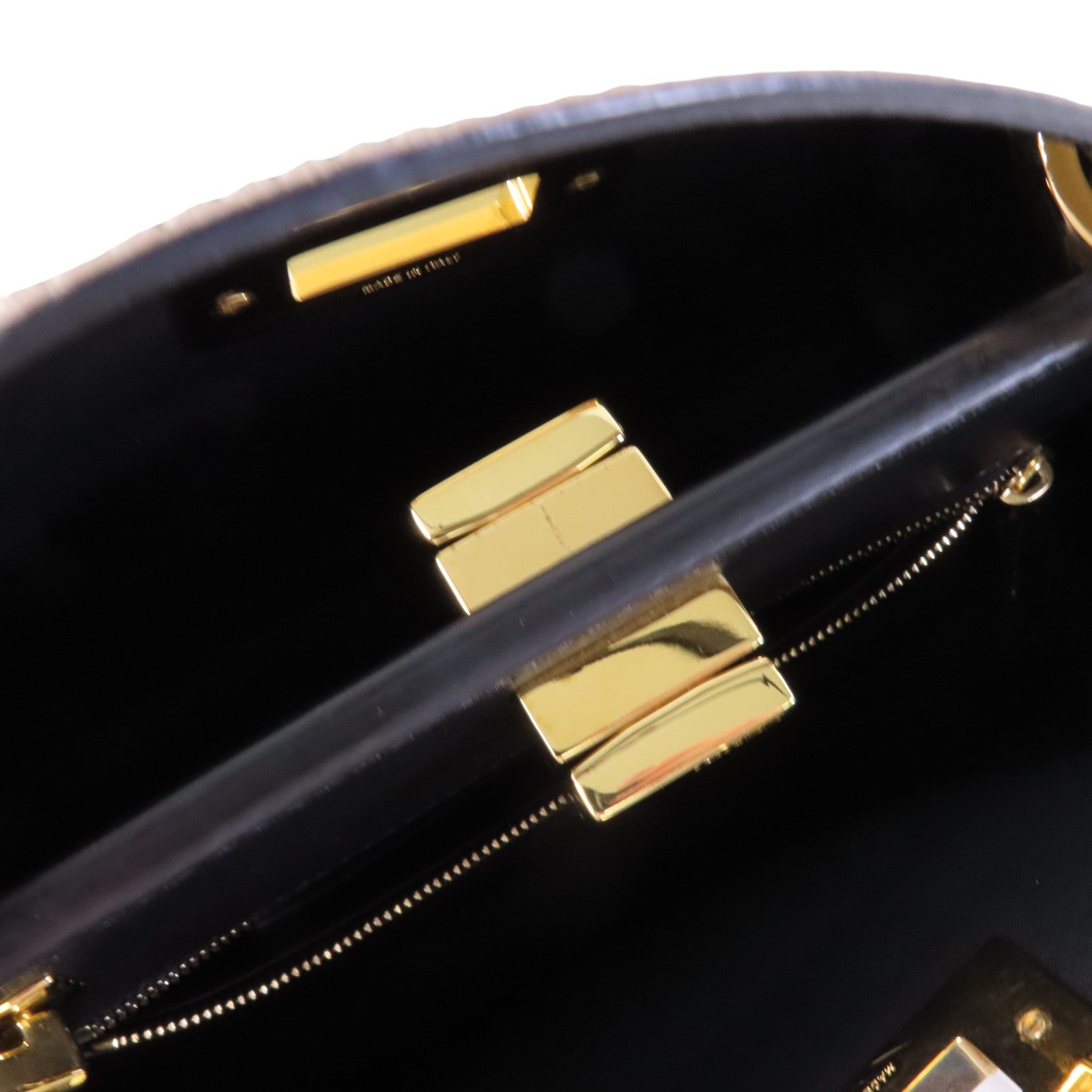 FENDI 牛皮皮革Peekaboo金扣手挽肩背兩用袋