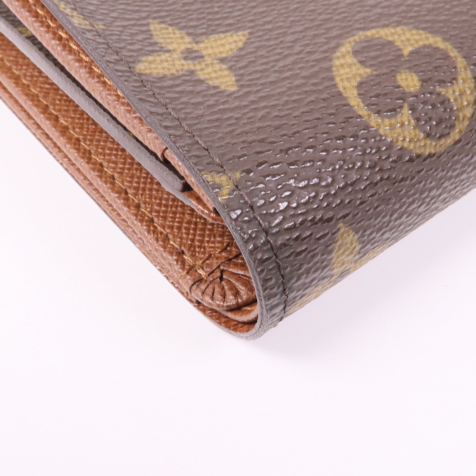 LOUIS VUITTON Monogram Porte Monnaie Bier Tresor金扣長錢包