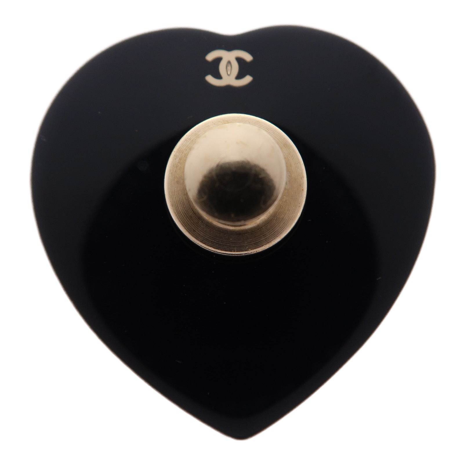 CHANEL PVC Brooch胸針黑色/白色