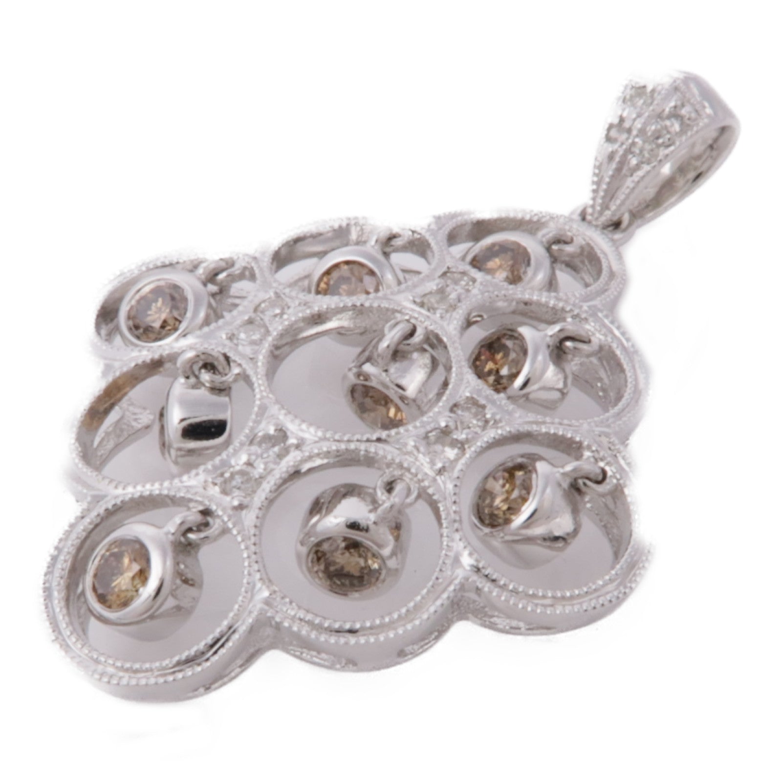 JEWELRY 【激減優惠】18K白金Diamond Pendant Top鑽石吊墜