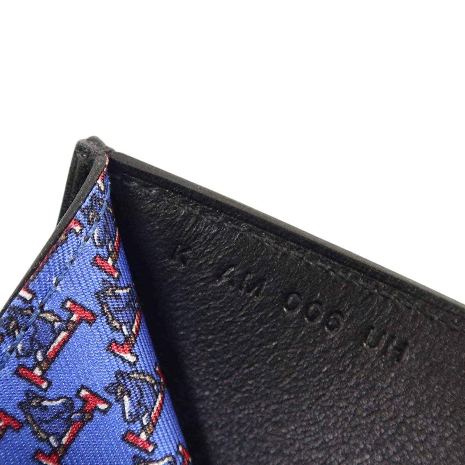 HERMES Evergain皮革Citizen Twill Compact Wallet錢包Noir