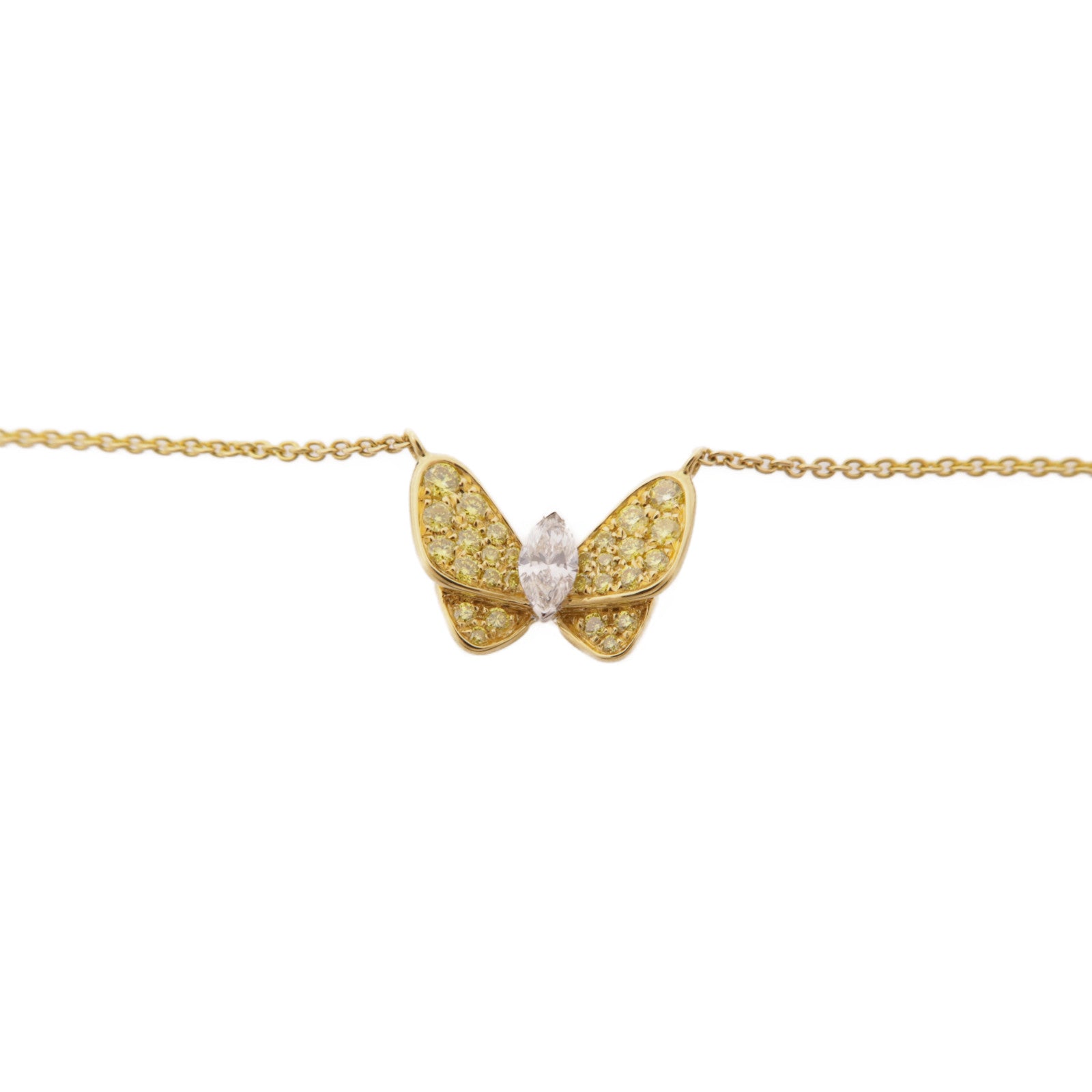 JEWELRY 18K黄金Diamond Necklace鑽石項鍊