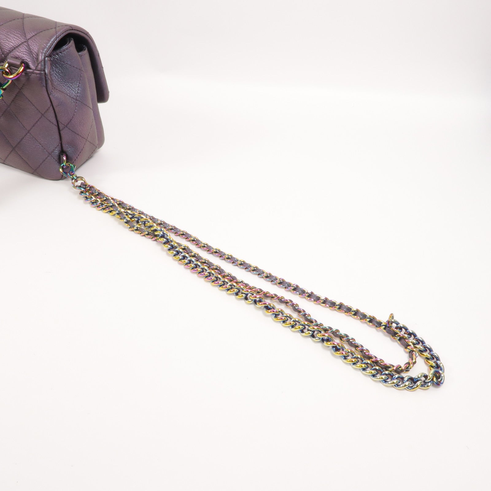 CHANEL 牛皮皮革Shoulder Bag鏈帶肩背袋