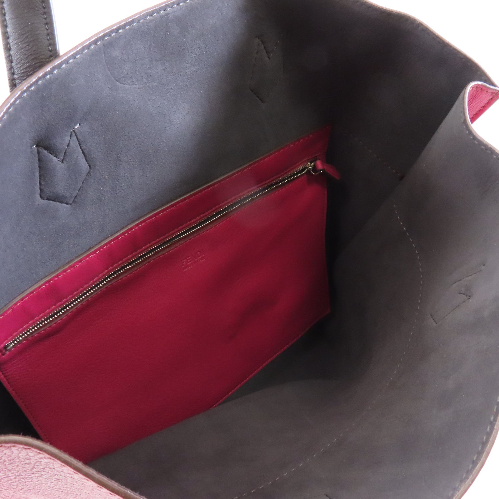 FENDI 牛皮皮革Tote Bag手挽袋紅色